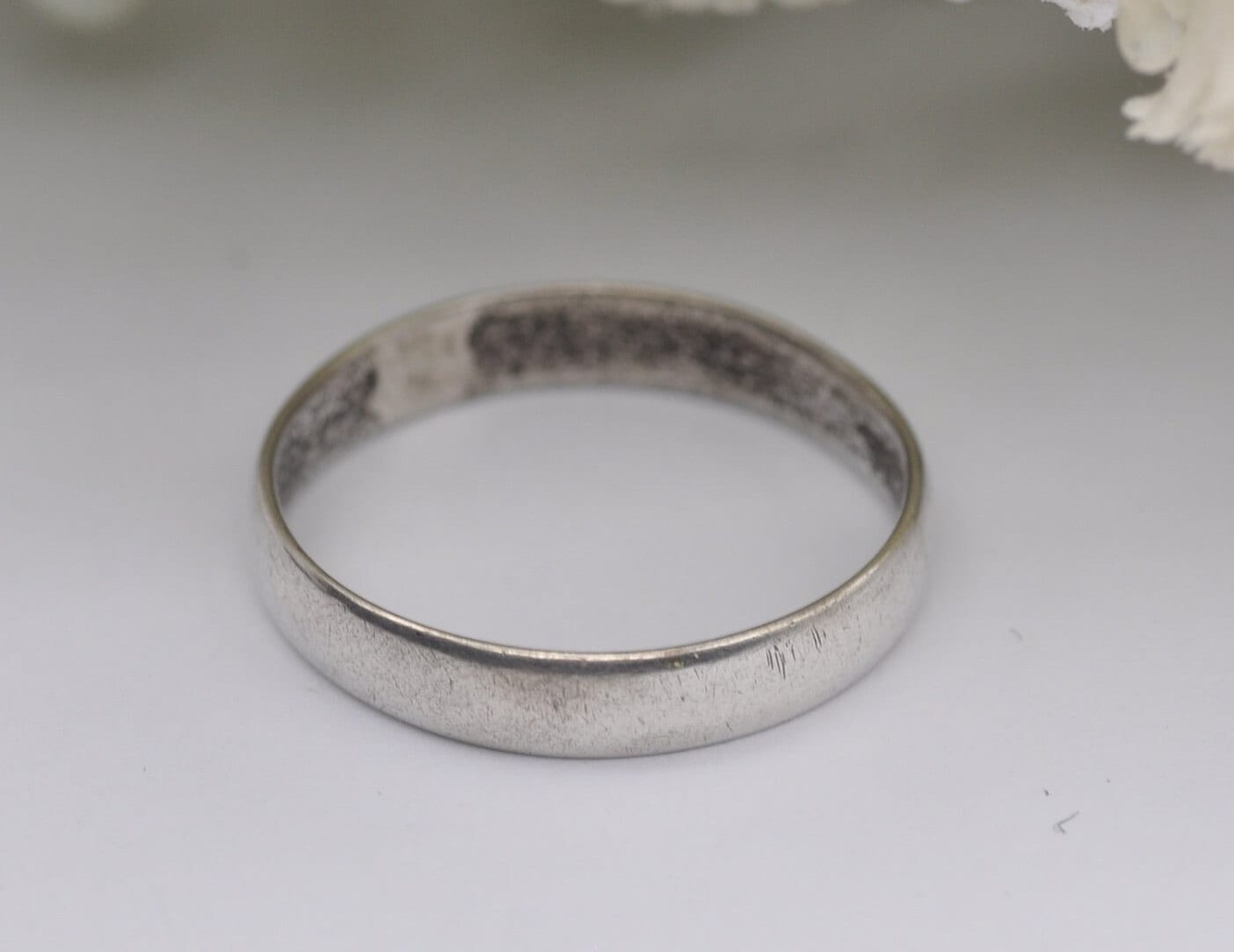 Vintage Silver Band Ring - Simple | UK Size - L 1/2 | US Size - 6