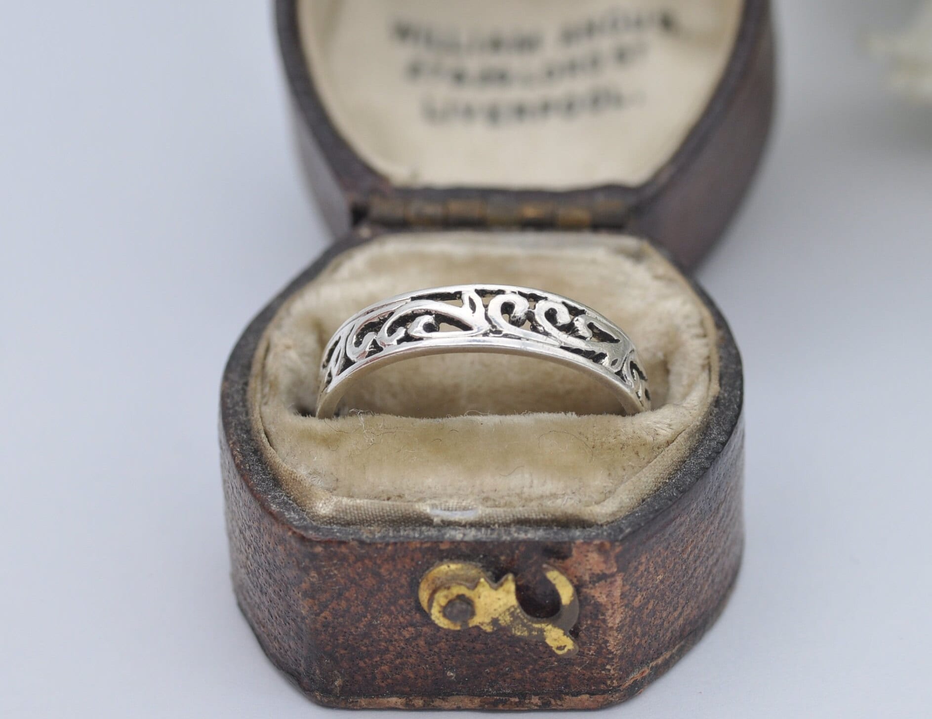 Sterling Silver Celtic Band Ring - Elegant | Scrolling | UK Size - N | US Size - 6 3/4