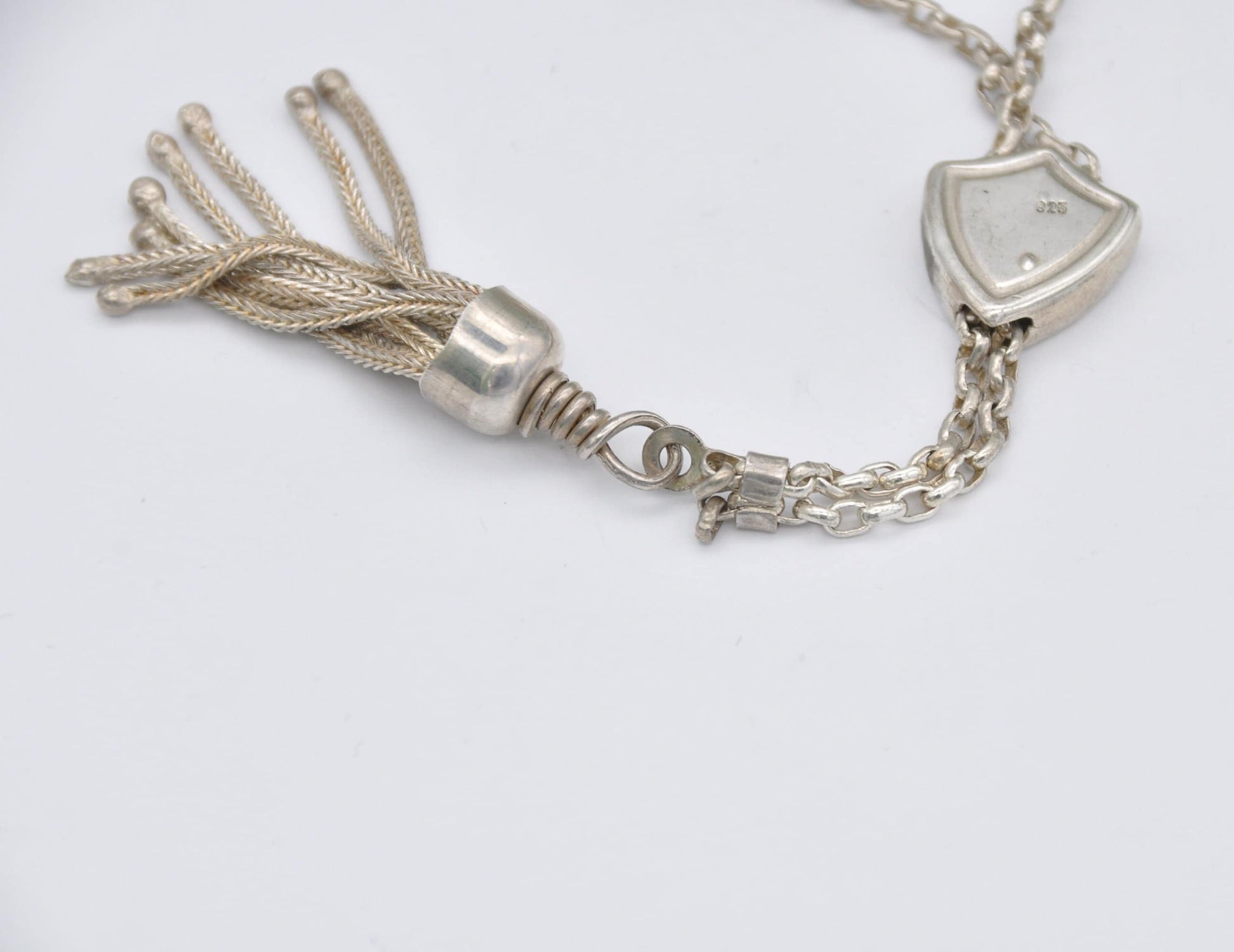 Sterling Silver Prayer Beads - Silver Bead / Silver Balls / Catholic / Religious / Shield / Vintage