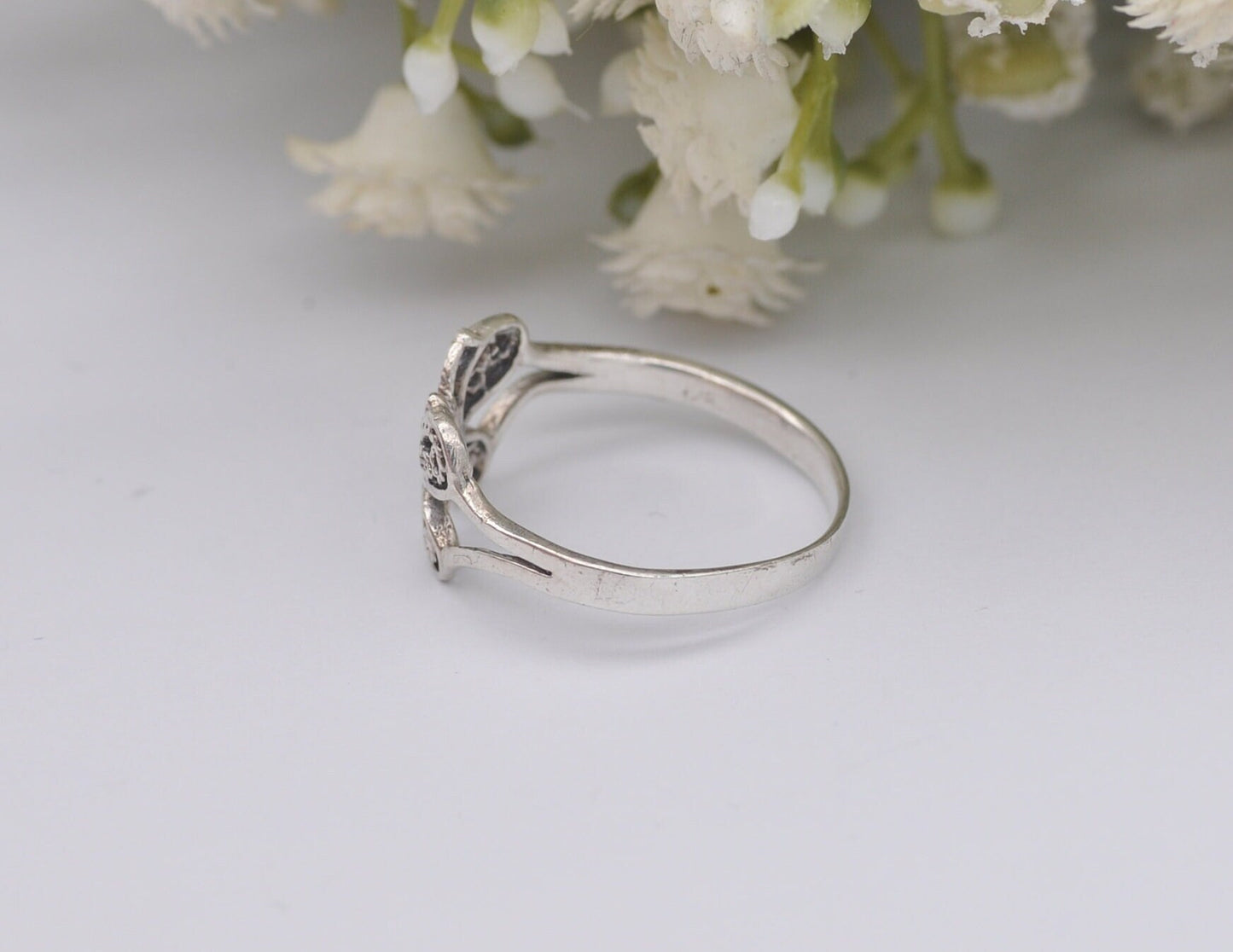 Sterling Silver Butterfly Ring - Insect / Nature / Hippie / Boho / Gift / UK Size - O 1/2 / US Size - 7 1/2
