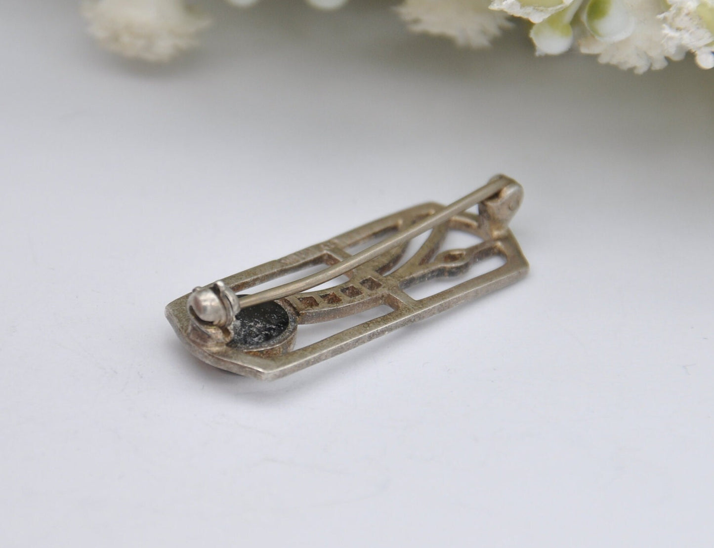 Vintage Kit Heath Sterling Silver Brooch - Mackintosh Style / Scottish Celtic Design