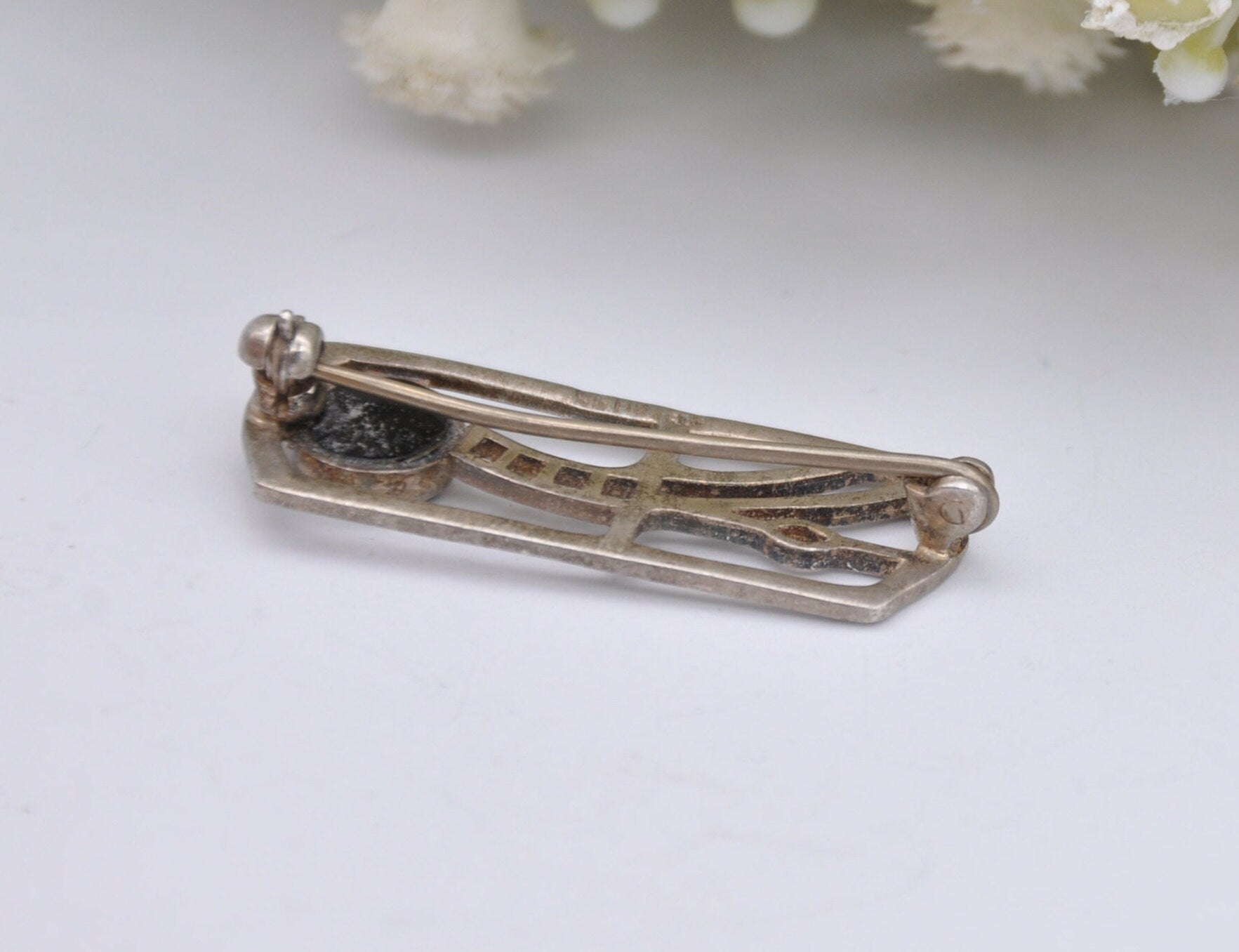 Vintage Kit Heath Sterling Silver Brooch - Mackintosh Style / Scottish Celtic Design