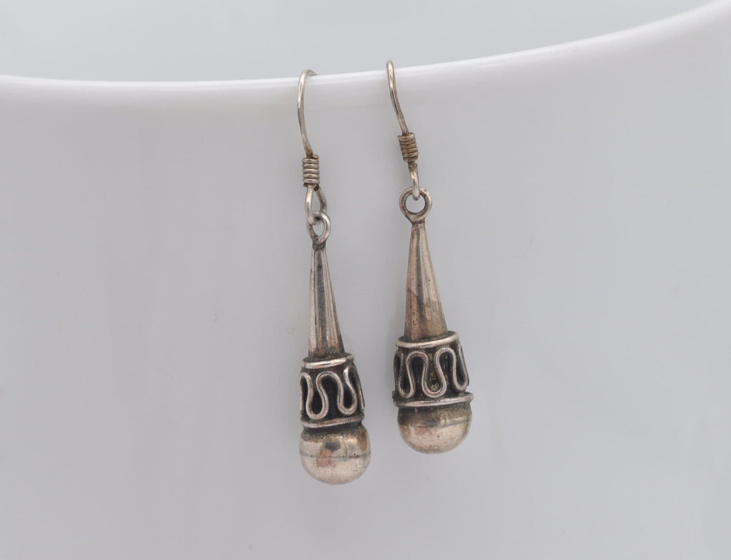 Vintage Sterling Silver Drop Earrings