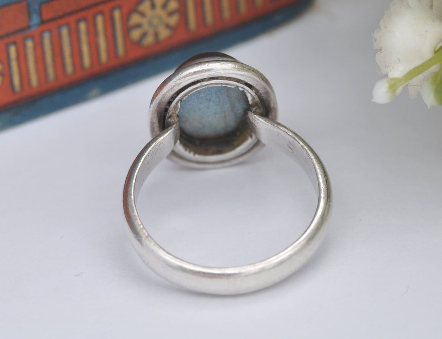 Vintage Sterling Silver Labradorite Ring