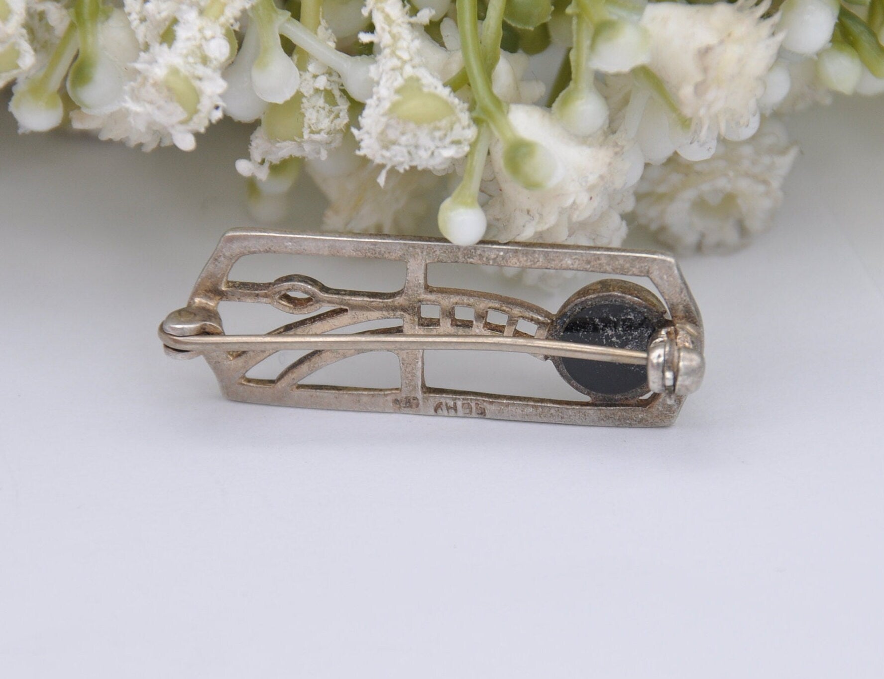 Vintage Kit Heath Sterling Silver Brooch - Mackintosh Style / Scottish Celtic Design