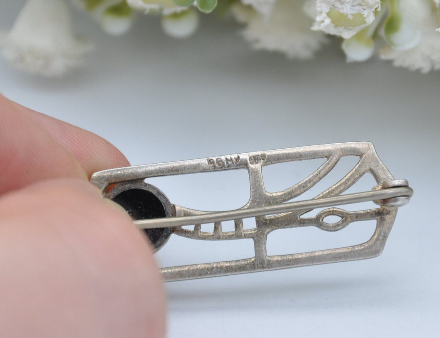 Vintage Kit Heath Sterling Silver Brooch - Mackintosh Style / Scottish Celtic Design