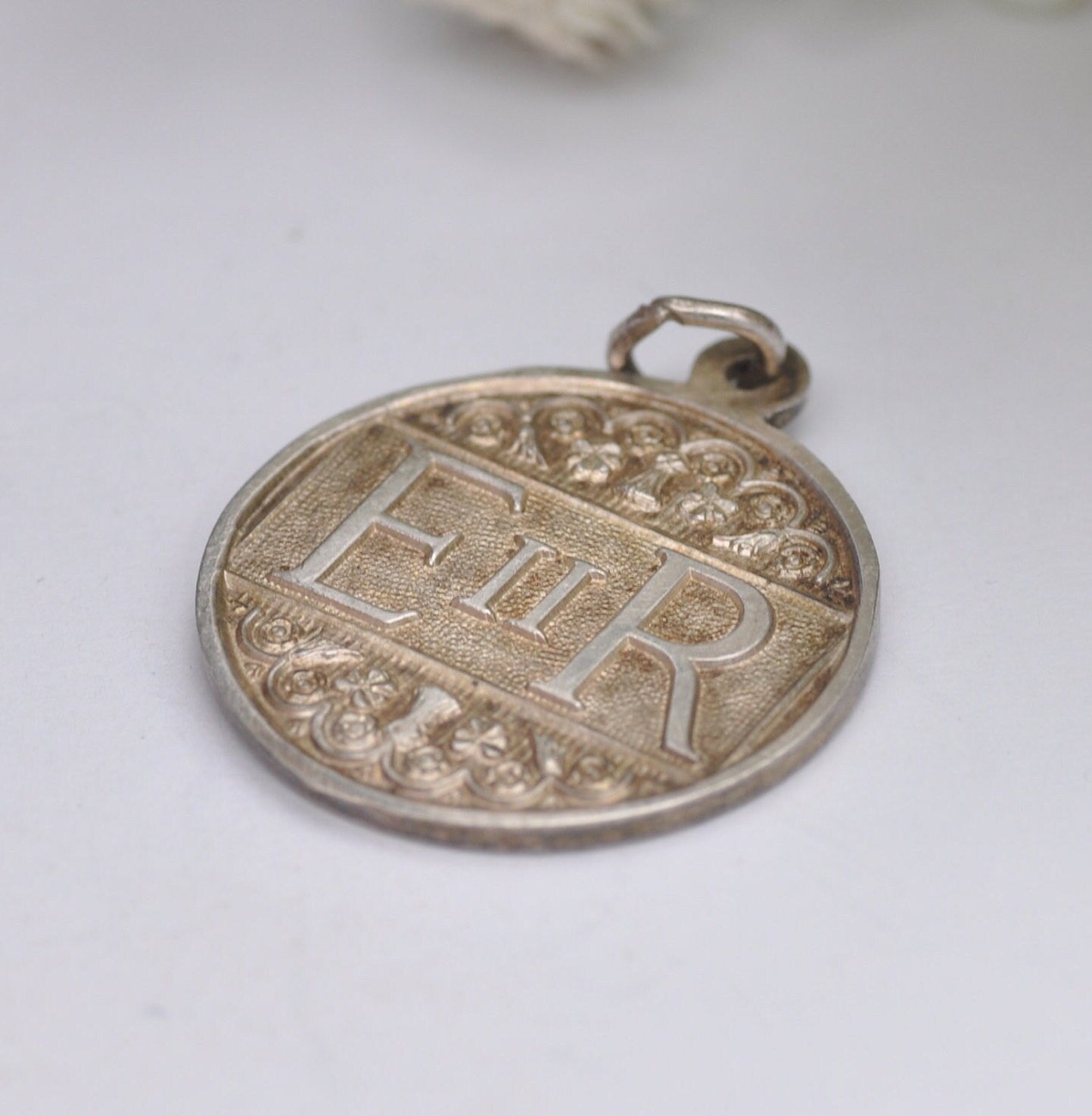 Vintage Sterling Silver Elizabeth II Silver Jubilee Pendant 1977 by EJLtd