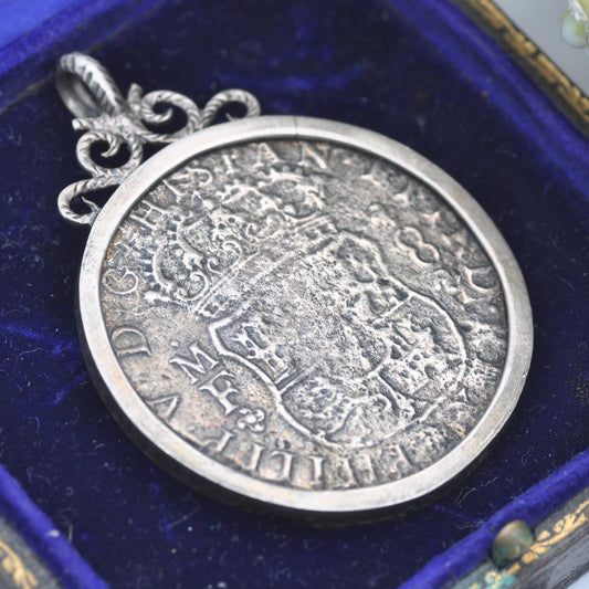 Antique Shipwreck Coin Pendant