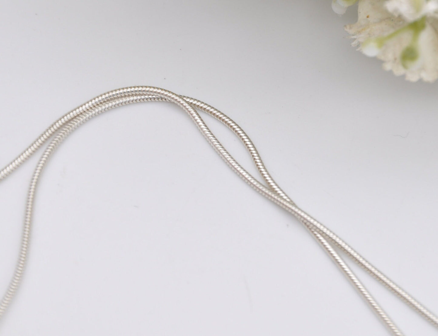 Minimalist Sterling Silver Triangle Pendant Necklace on Snake Chain