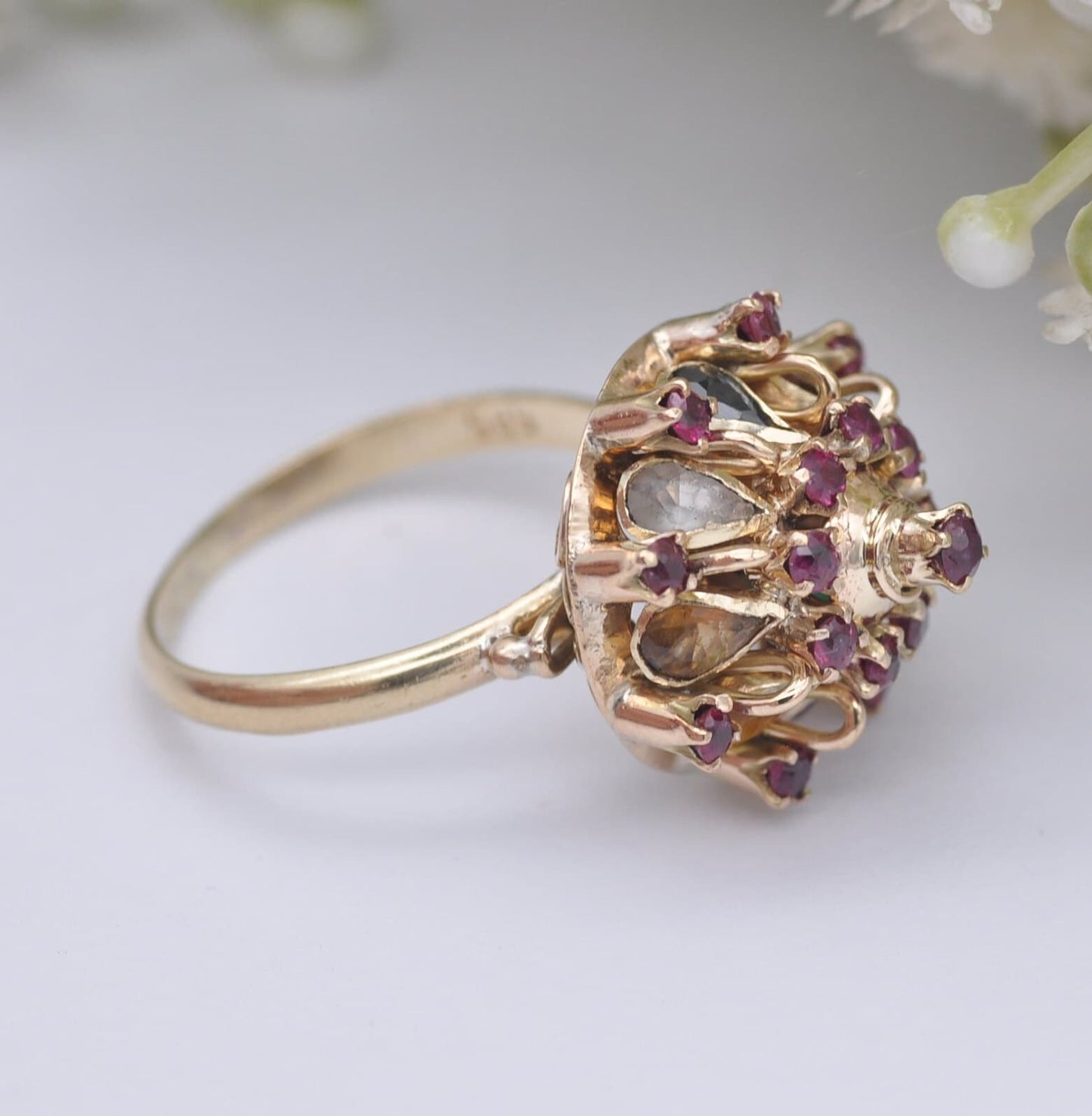 Vintage 14ct Gold and Ruby Multi