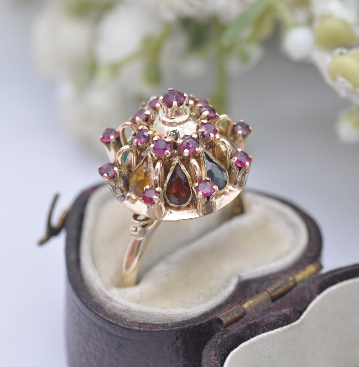 Vintage 14ct Gold and Ruby Multi