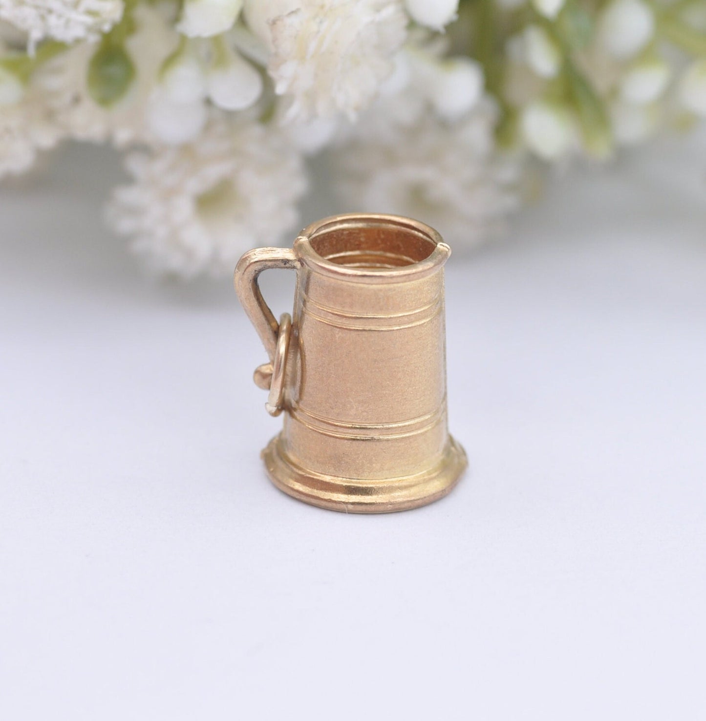 9ct Gold Tankard Charm Pendant by Slade & Kempton 1973