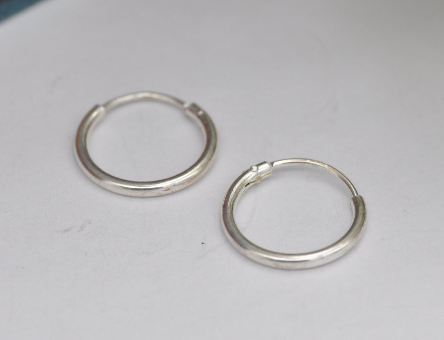 Vintage Sterling Silver Hoop Earrings