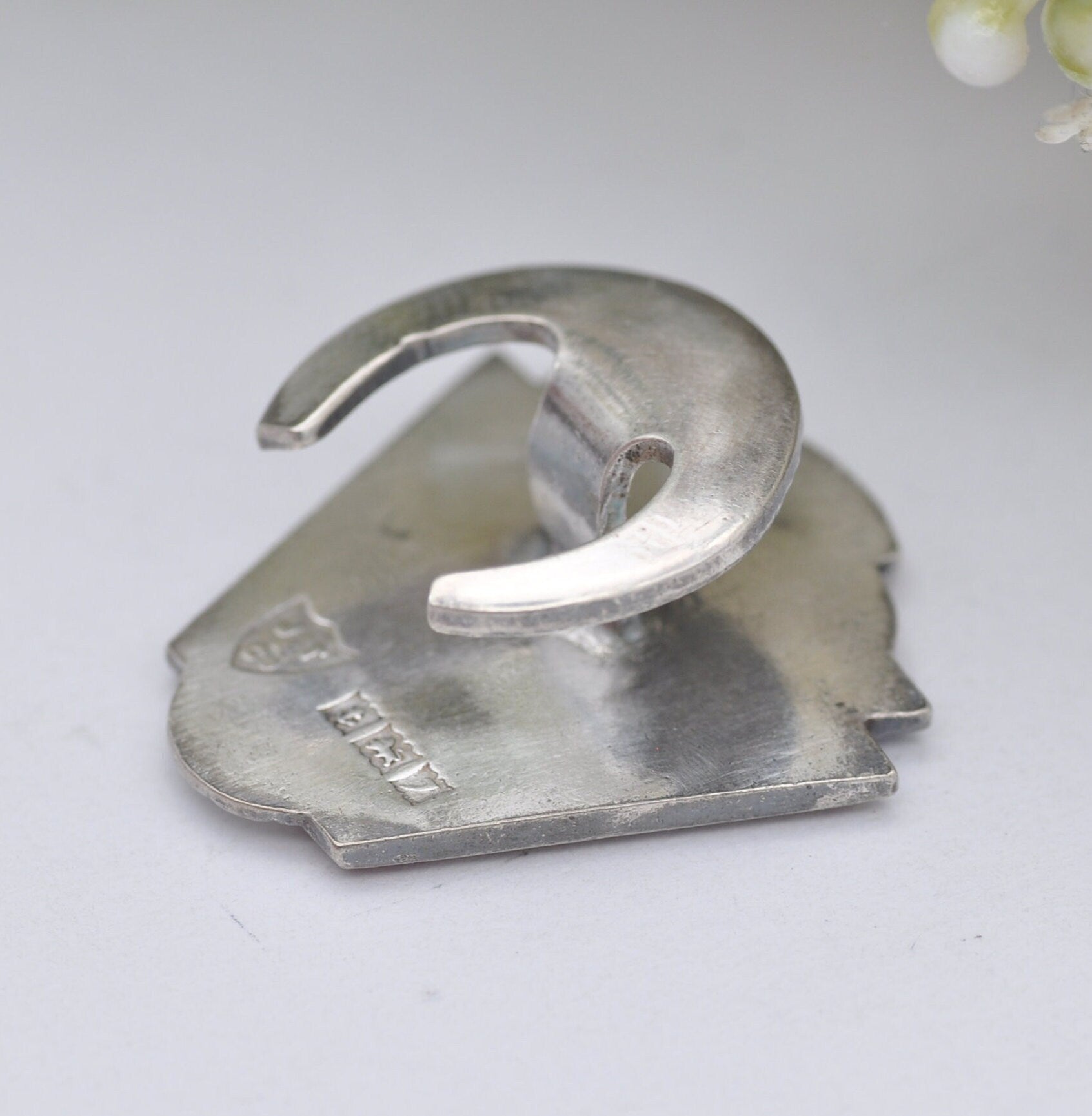 Vintage Sterling Silver National Union of Railwaymen Badge 1958 by John Taylor & Co - 30 Membership Years