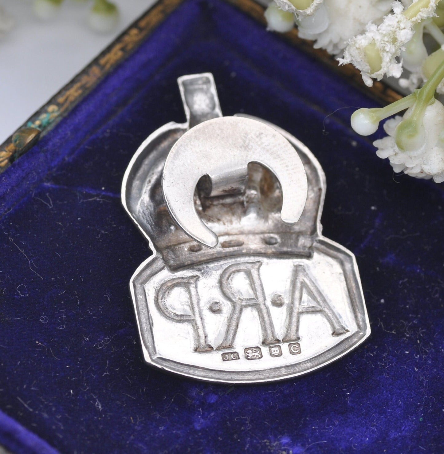 Vintage Royal Mint Sterling Silver ARP Air Raid Precautions Badge 1938 - Sir John Herbert McCutcheon Craig