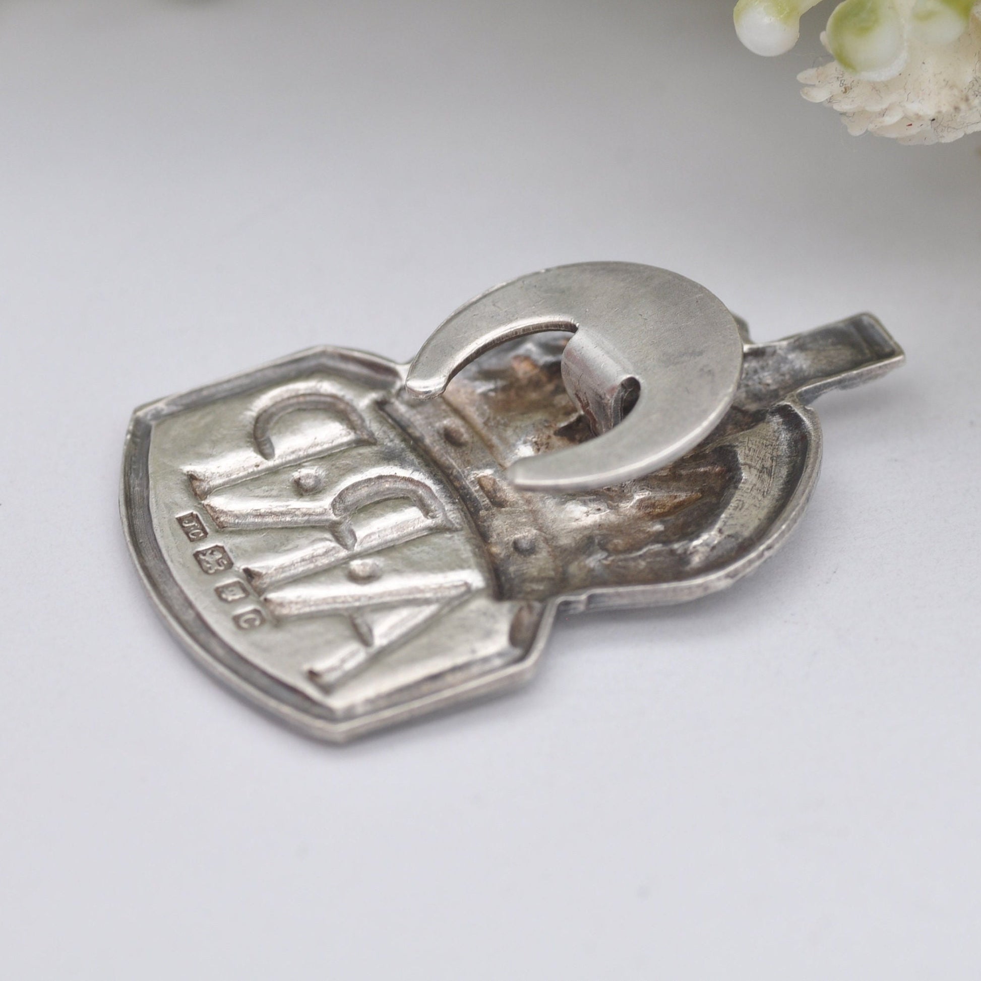 Vintage Royal Mint Sterling Silver ARP Air Raid Precautions Badge 1938 - Sir John Herbert McCutcheon Craig