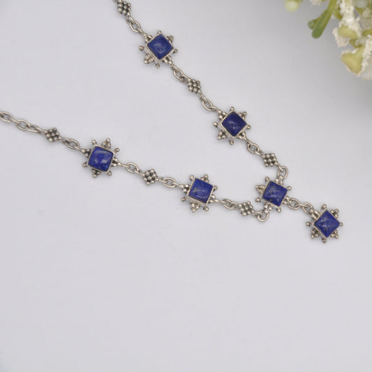 Doug Paulus Sterling Silver Lapis Lazuli Necklace - India DP 925