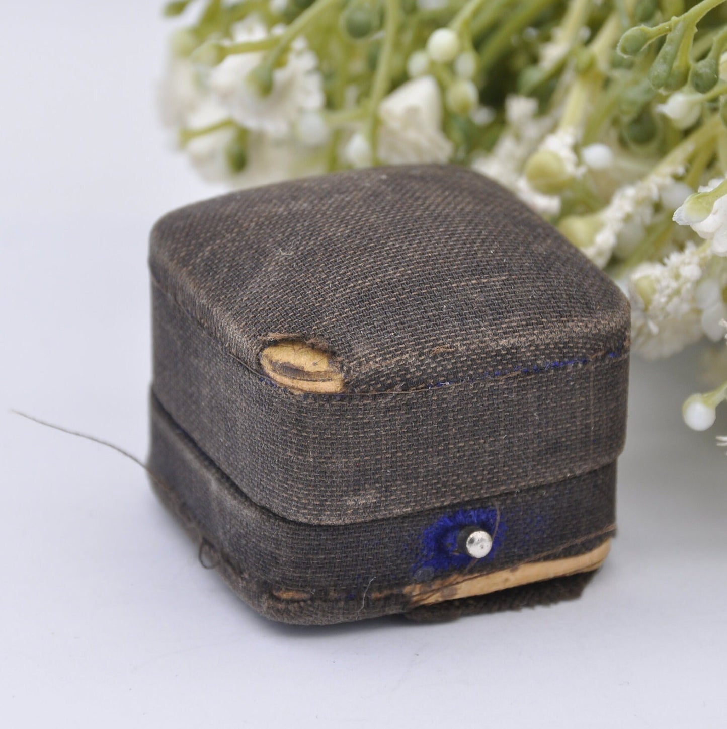 Antique Dudley & Cox Ring Box - Osborne Road Southsea Jewellers | Silk and Velvet Lined