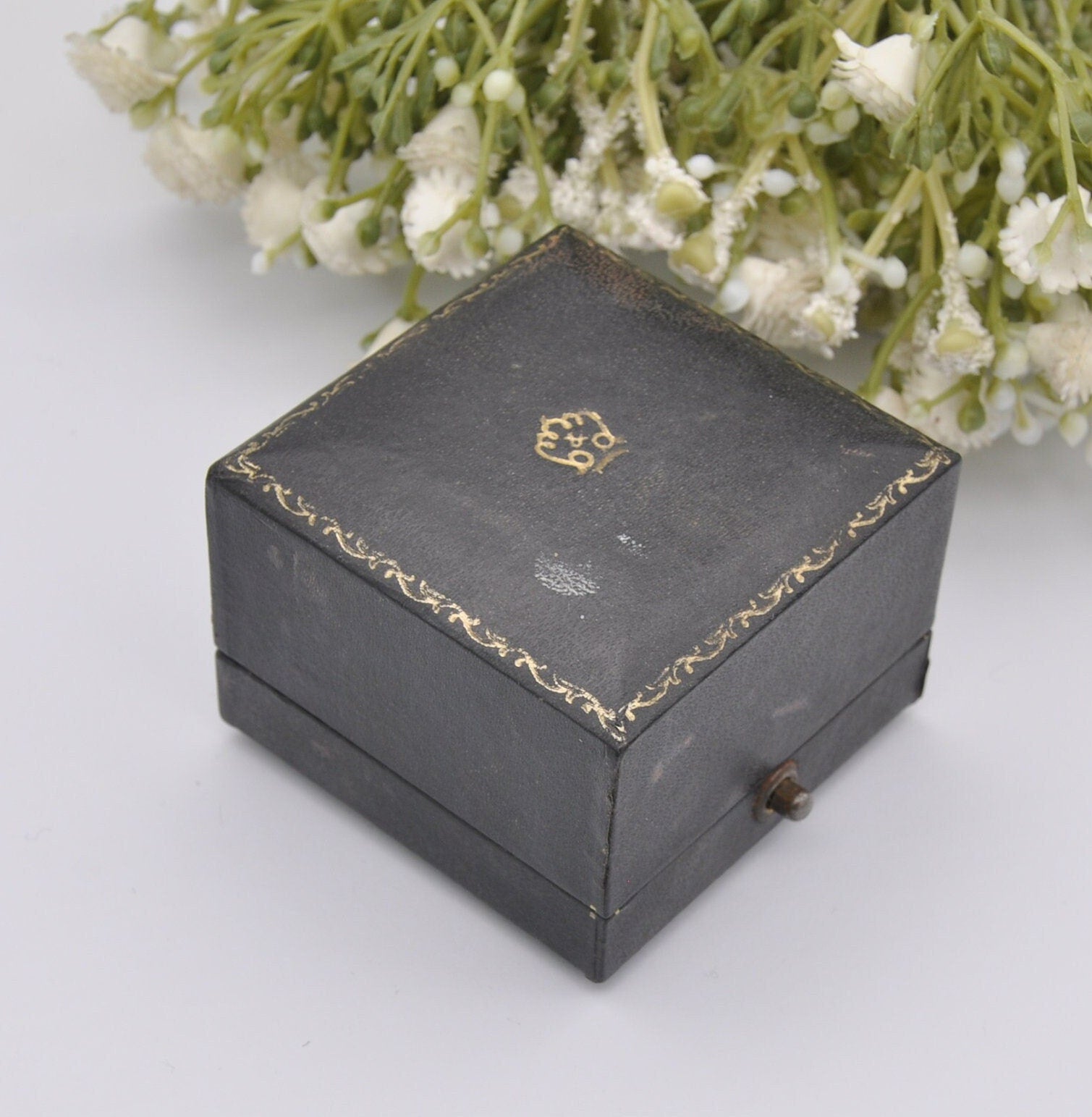 Vintage Boodle and Dunthorne Ring Box - B&D | Liverpool and Chester | Established 1798