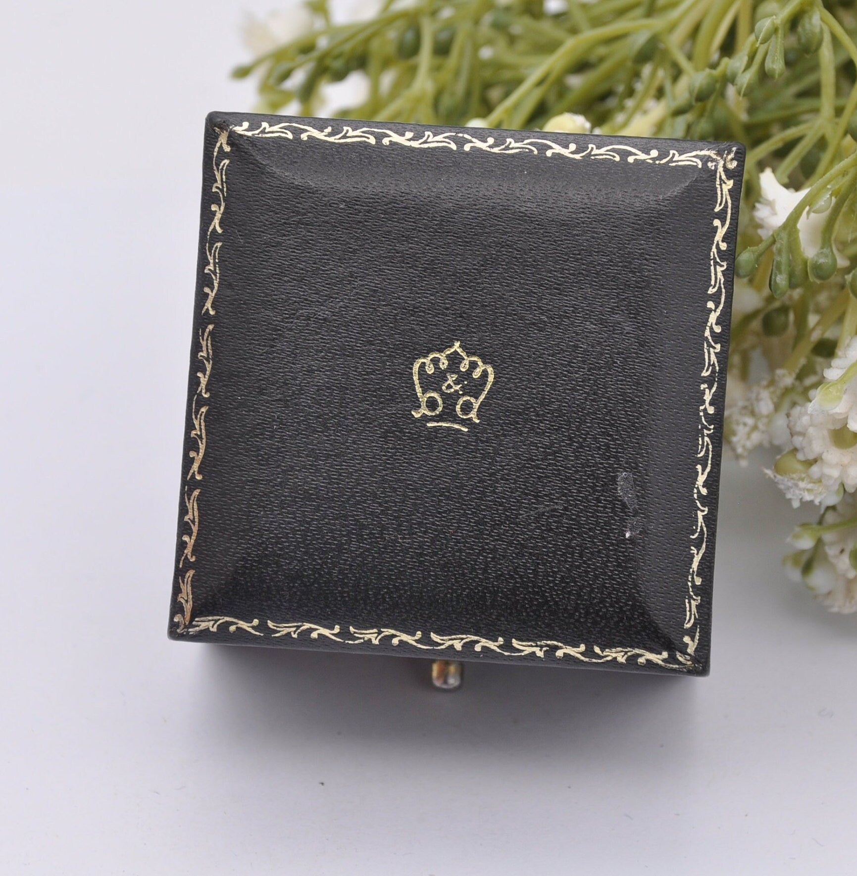 Vintage Boodle and Dunthorne Ring Box - B&D | Liverpool and Chester | Established 1798