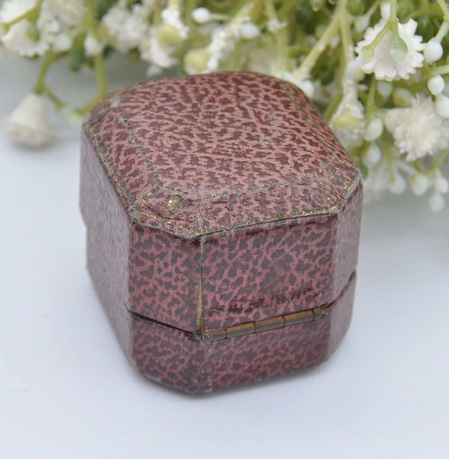 Vintage Leather Ring Box -John Ward & Son Jewellers South Kensington | Silk and Velvet Lined