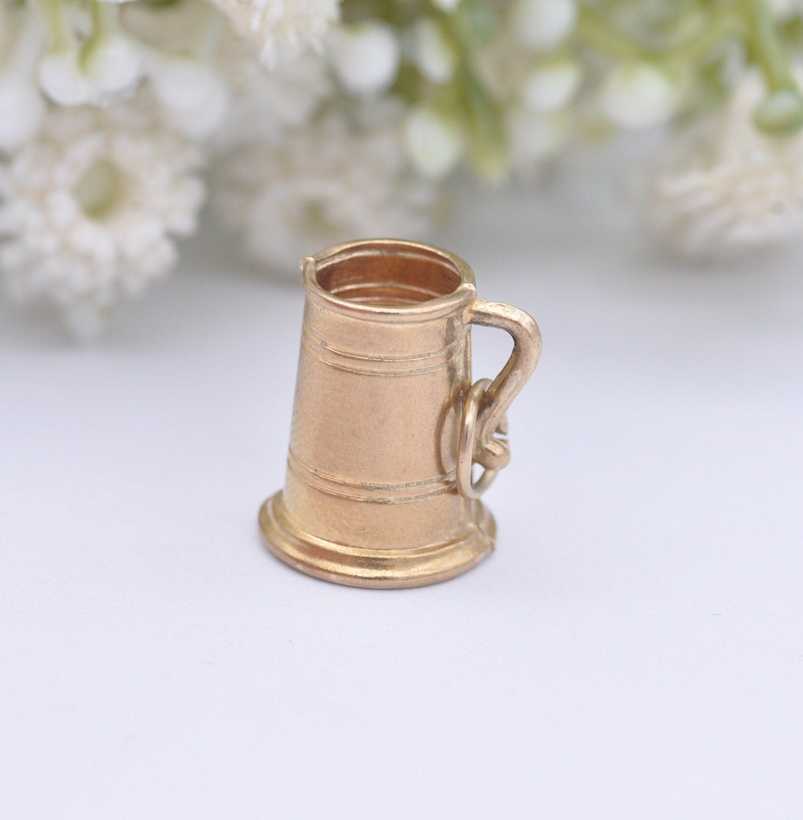 9ct Gold Tankard Charm Pendant by Slade & Kempton 1973