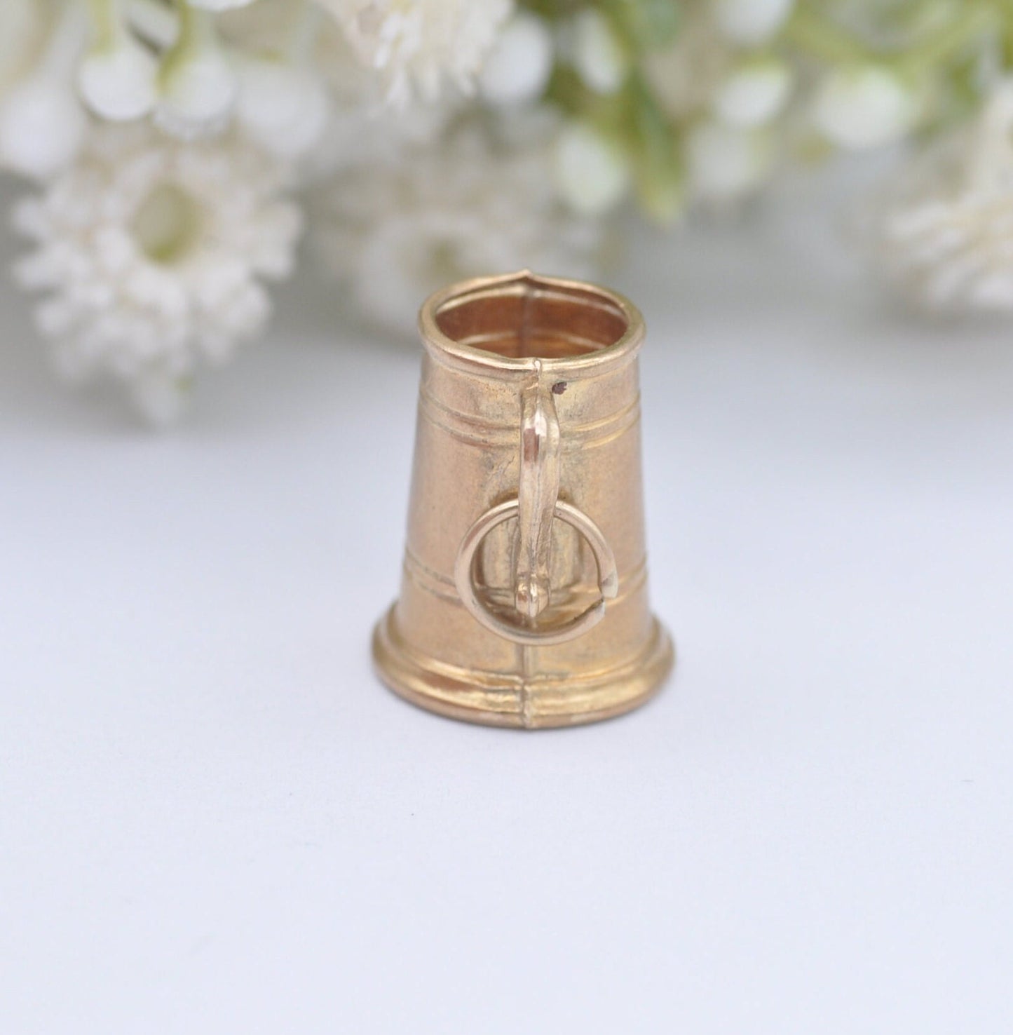 9ct Gold Tankard Charm Pendant by Slade & Kempton 1973