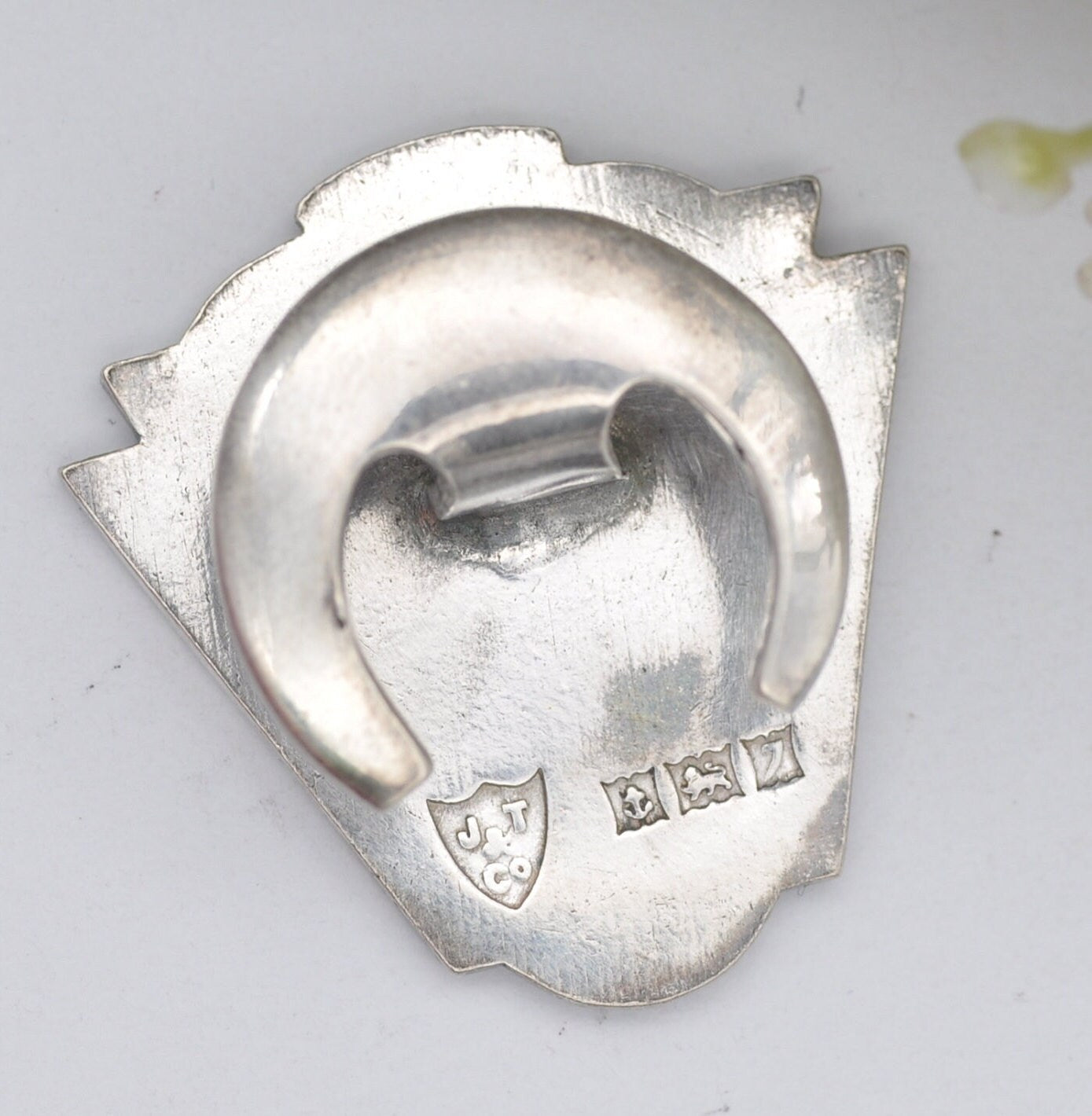 Vintage Sterling Silver National Union of Railwaymen Badge 1958 by John Taylor & Co - 30 Membership Years