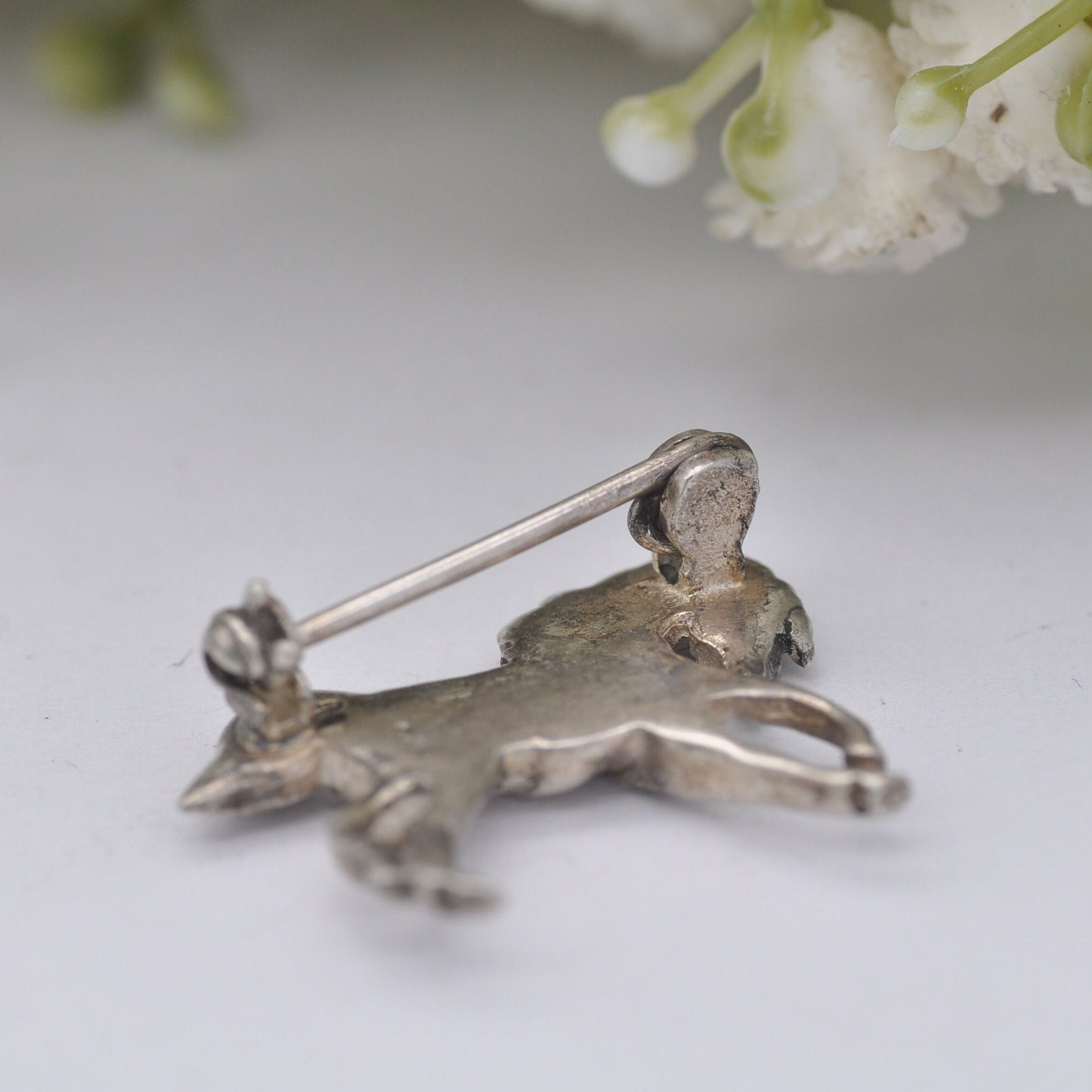 Vintage Sterling Silver Horse Brooch - Novelty Animal Jewellery | Realistic Horse Pin