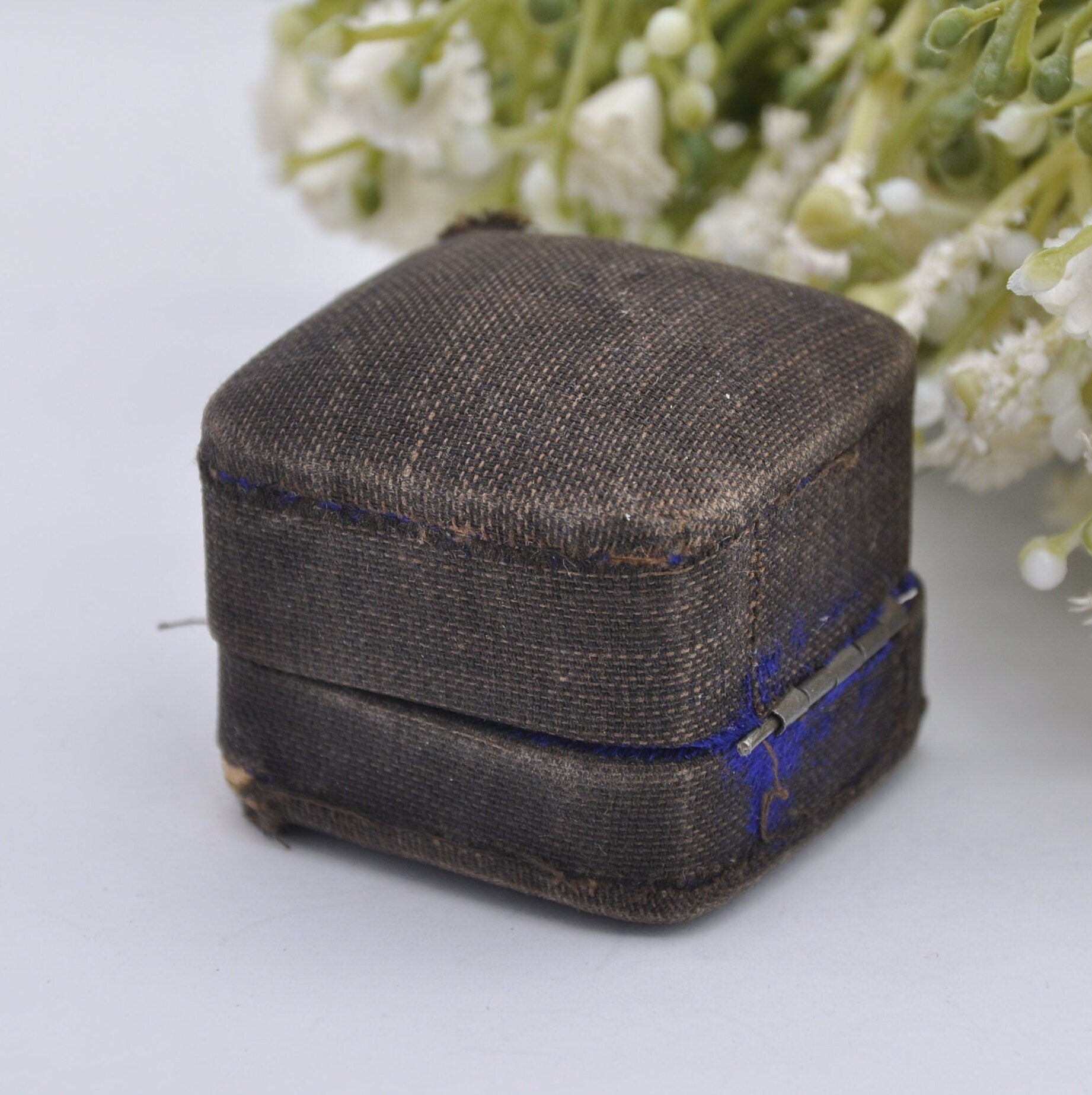Antique Dudley & Cox Ring Box - Osborne Road Southsea Jewellers | Silk and Velvet Lined