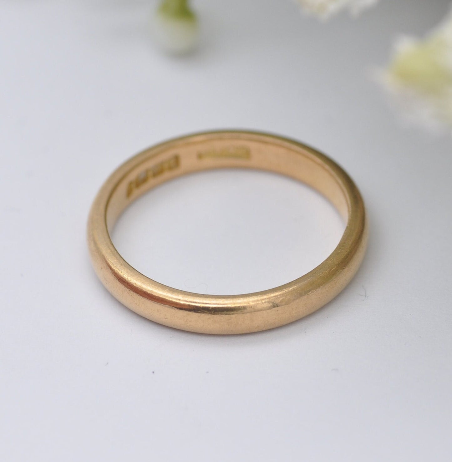 Vintage 22ct Gold Wedding Band 1937 - Mid-Century Wedding Ring | UK Size - M | US Size - 6 1/4