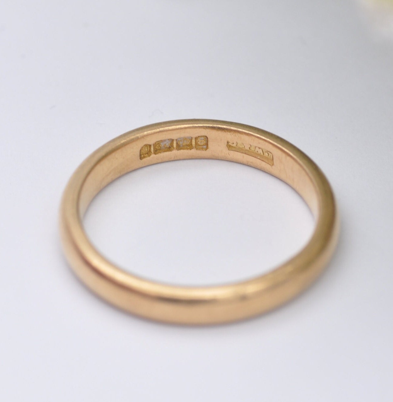 Vintage 22ct Gold Wedding Band 1937 - Mid-Century Wedding Ring | UK Size - M | US Size - 6 1/4