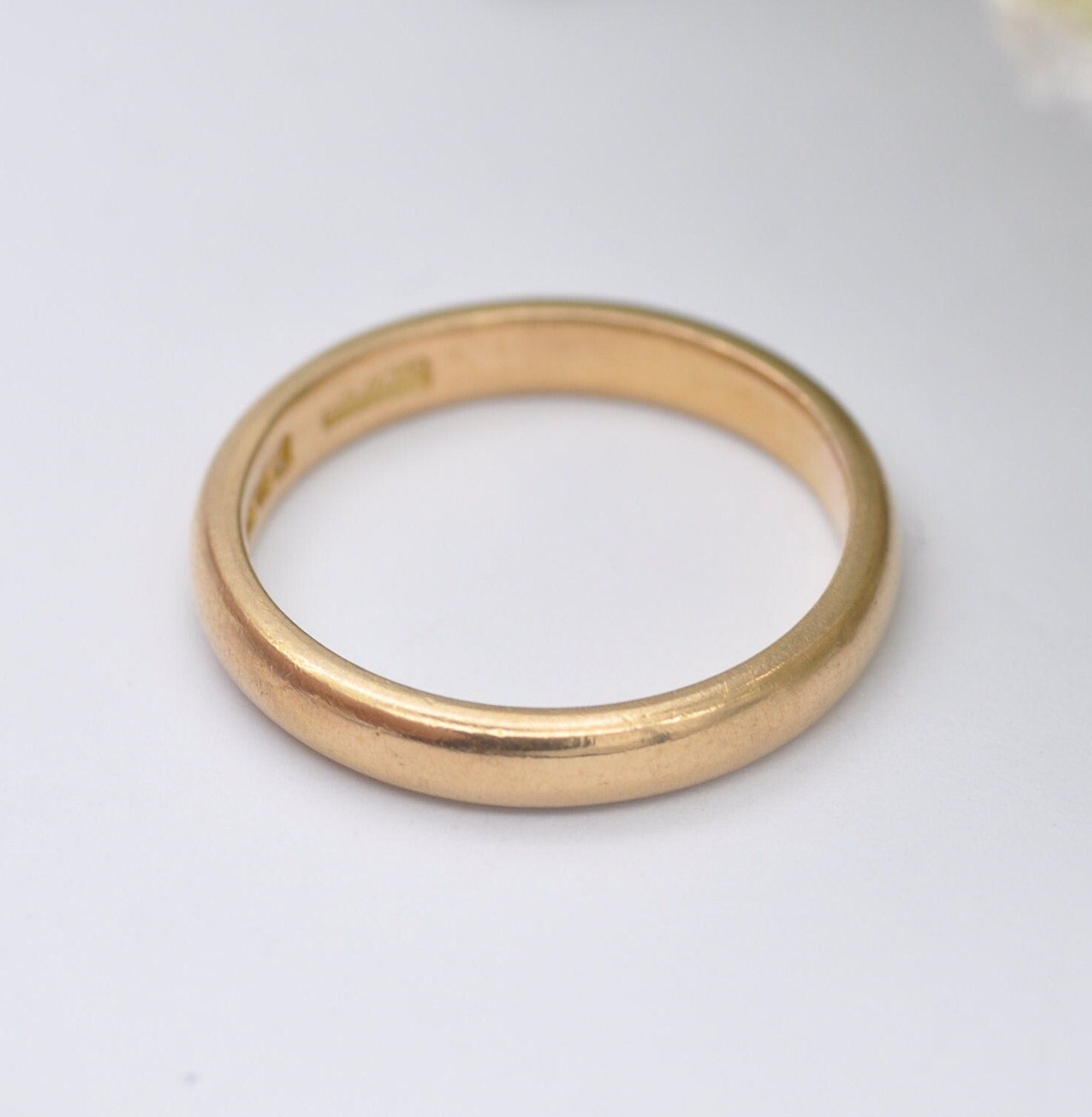 Vintage 22ct Gold Wedding Band 1937 - Mid-Century Wedding Ring | UK Size - M | US Size - 6 1/4