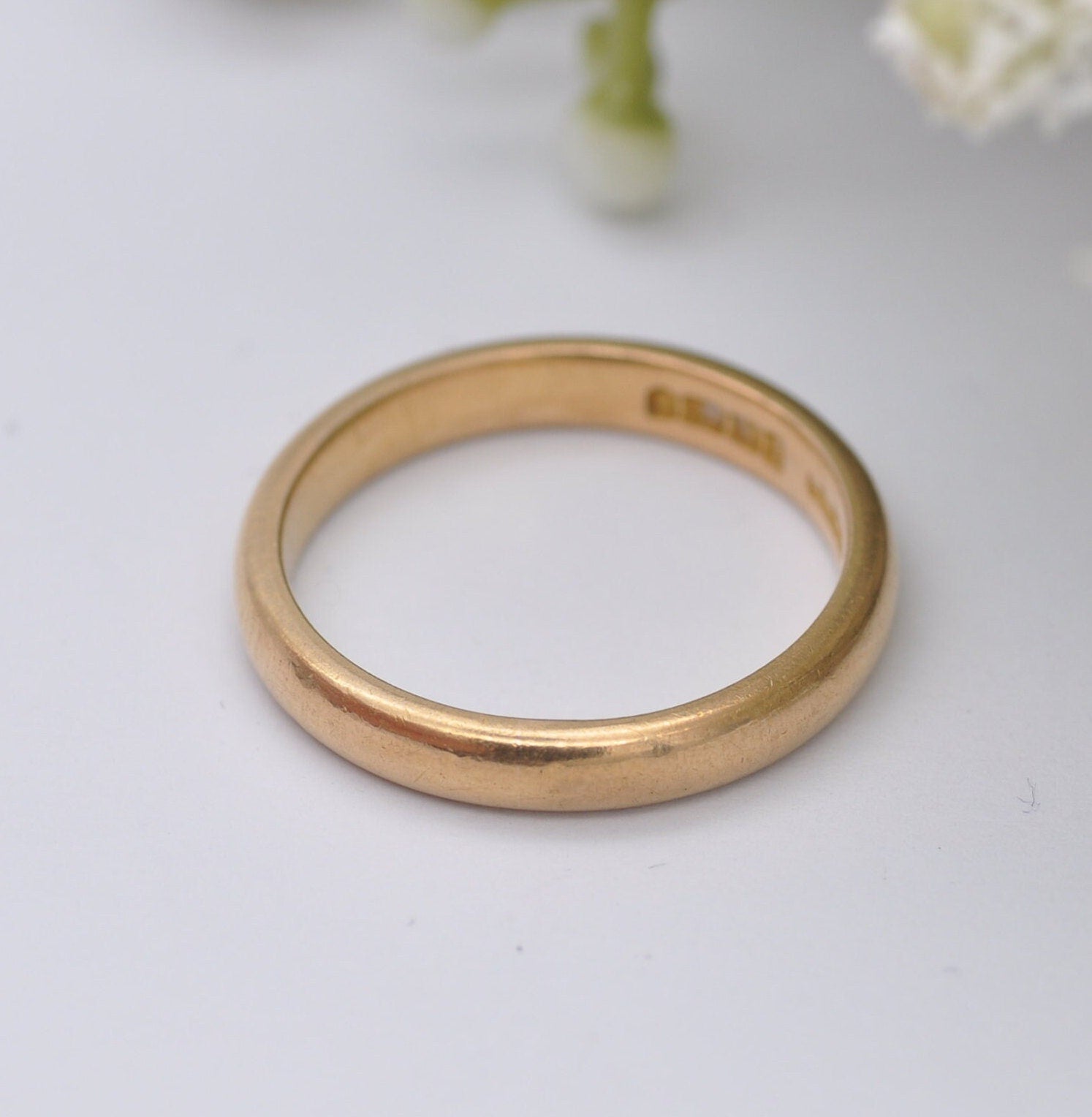 Vintage 22ct Gold Wedding Band 1937 - Mid-Century Wedding Ring | UK Size - M | US Size - 6 1/4