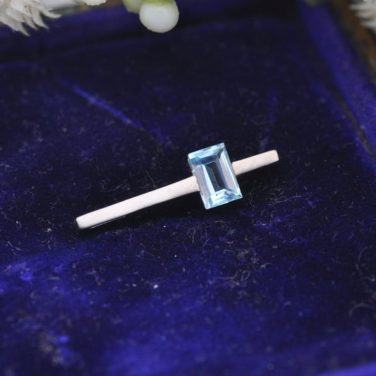 Kit Heath Sterling Silver Aquamarine Pendant - Stylised Cross