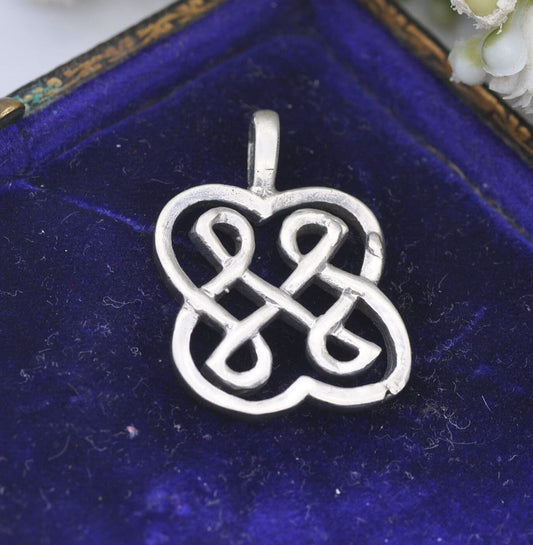 Vintage Sterling Silver Celtic Knot Pendant - Scottish Studio | Handmade
