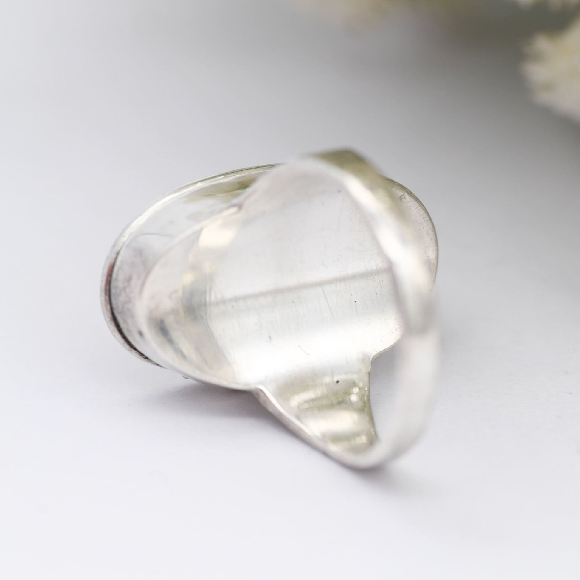 Vintage Sterling Silver Locket Ring Poison Ring - Hand Engraved Ornate Scrolling Design | UK Size L | US Size 5 3/4