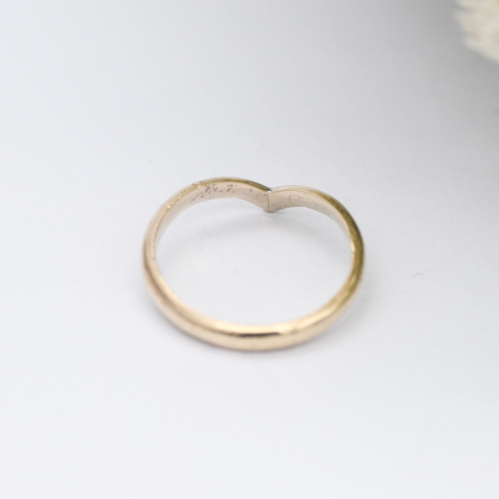 Vintage Sterling Silver Wishbone Ring 1994 by Bracelon BLTD - GolSil Gold Plated | UK Size - N | US Size - 6 3/4