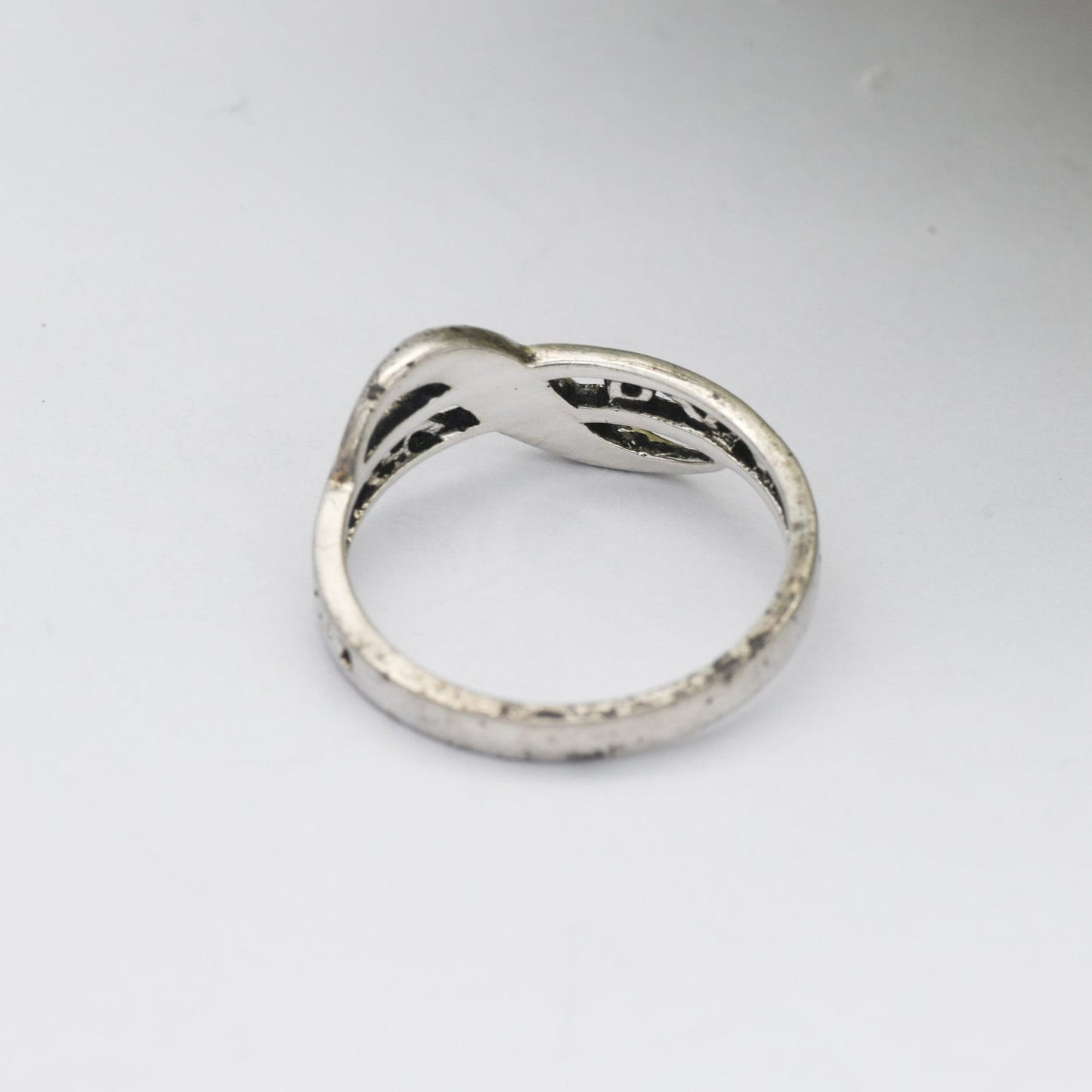 Vintage Sterling Silver Wave Form S Ring - Openwork Band | Everyday Jewellery | UK Size - L 1/2 | US Size - 6