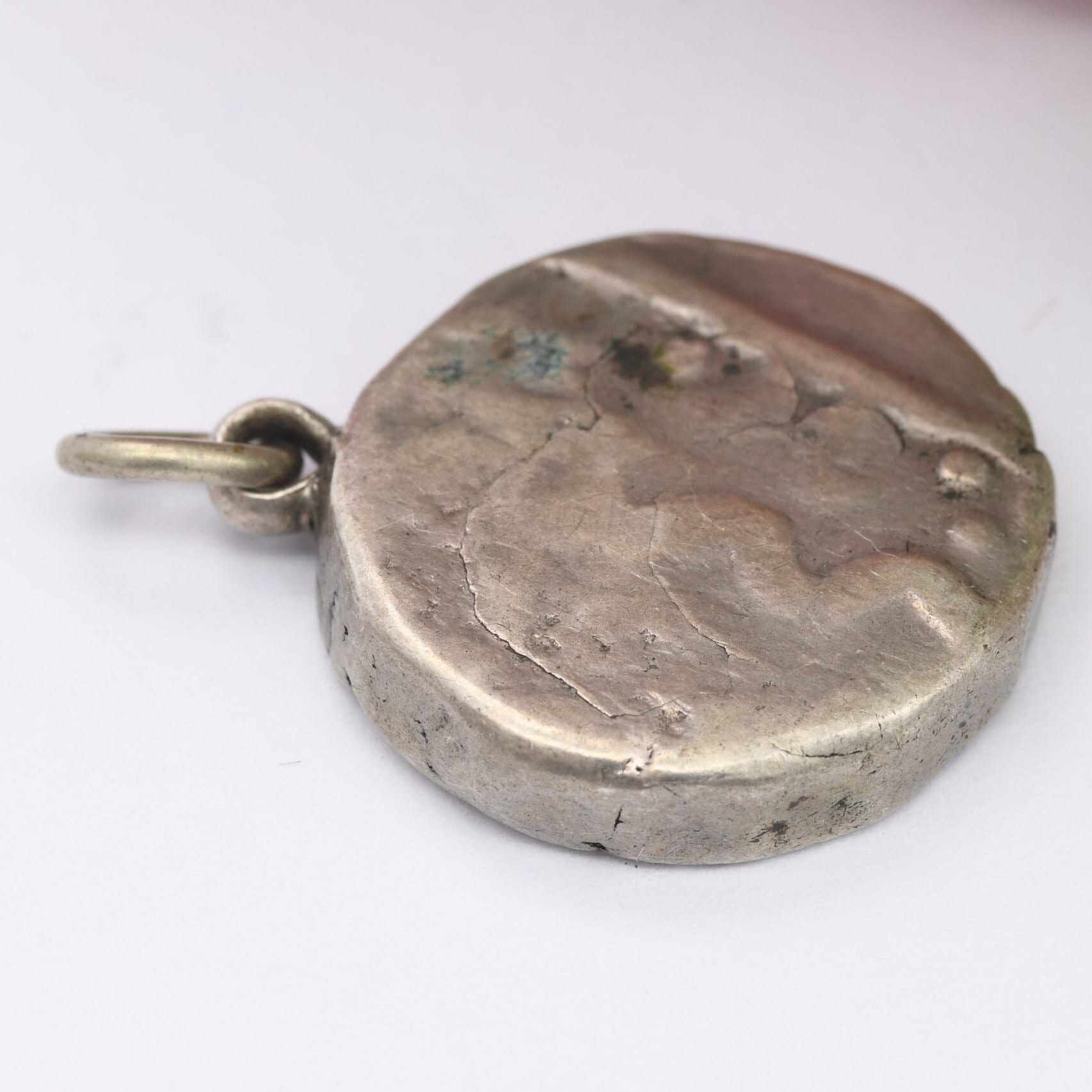 Antique Indian States Silver Coin Pendant 1700s