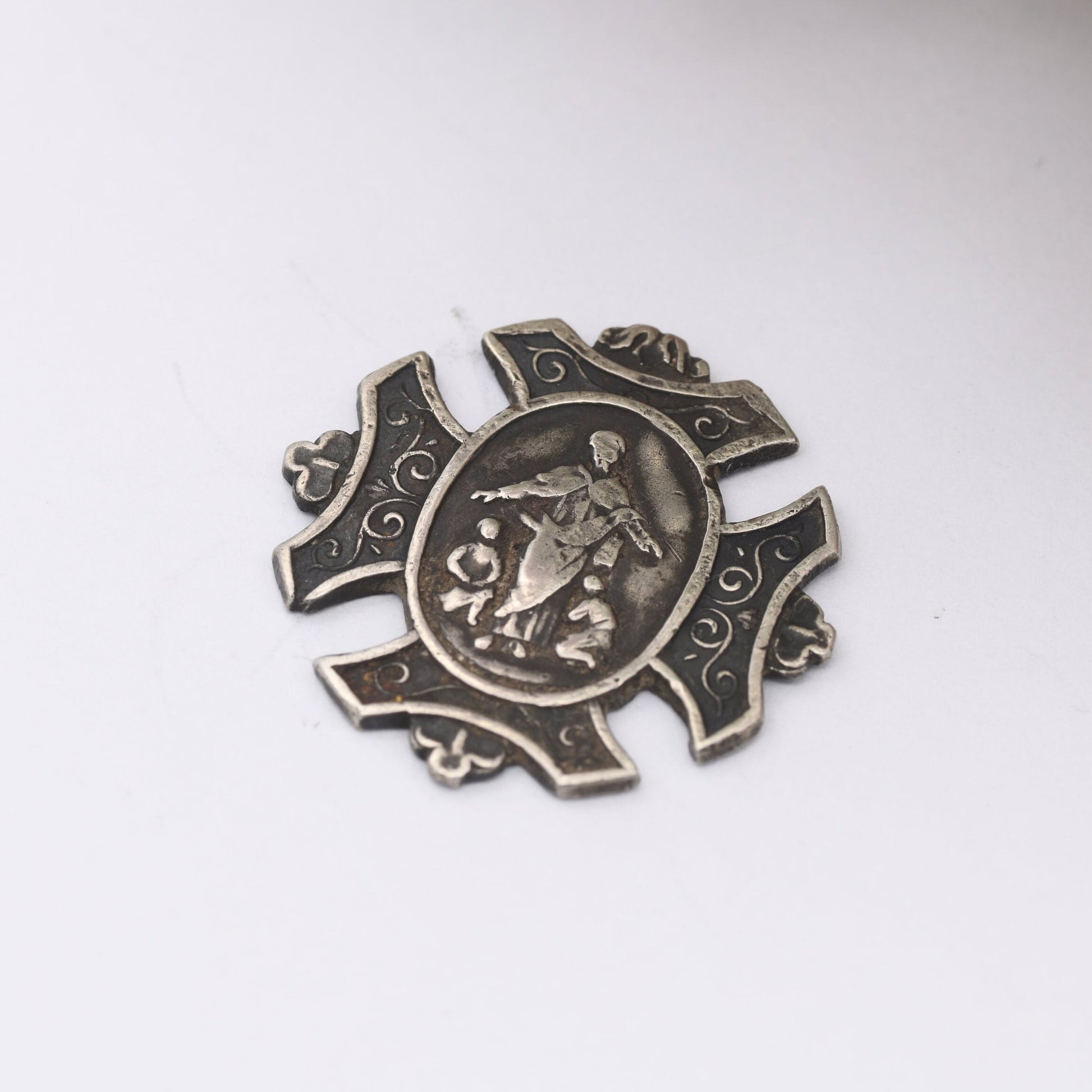 Antique 1903 Sterling Silver Token - Manchester District Sunday School Association Bazaar Fob | Religious Christian Collectable | Edwardian