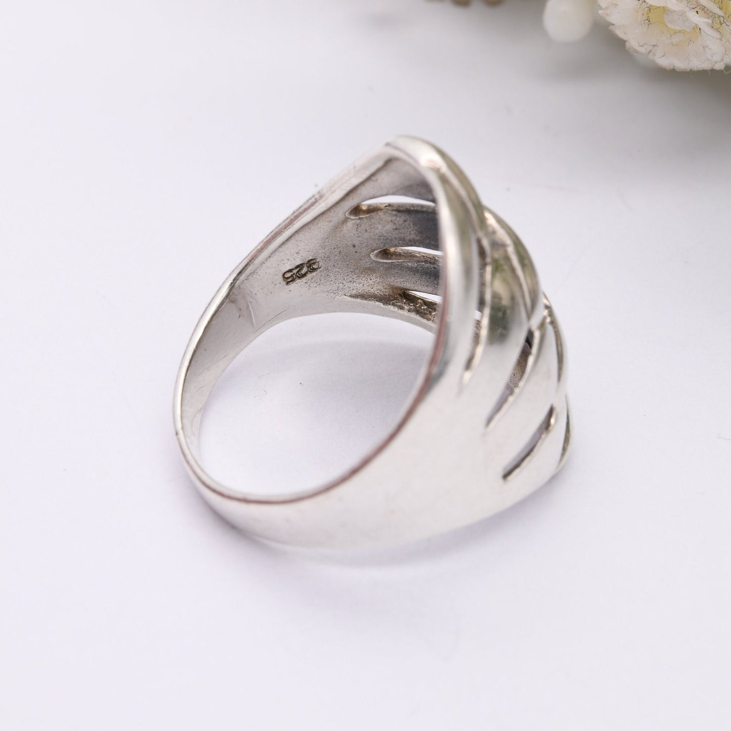 Vintage Sterling Silver Woven Knot Ring