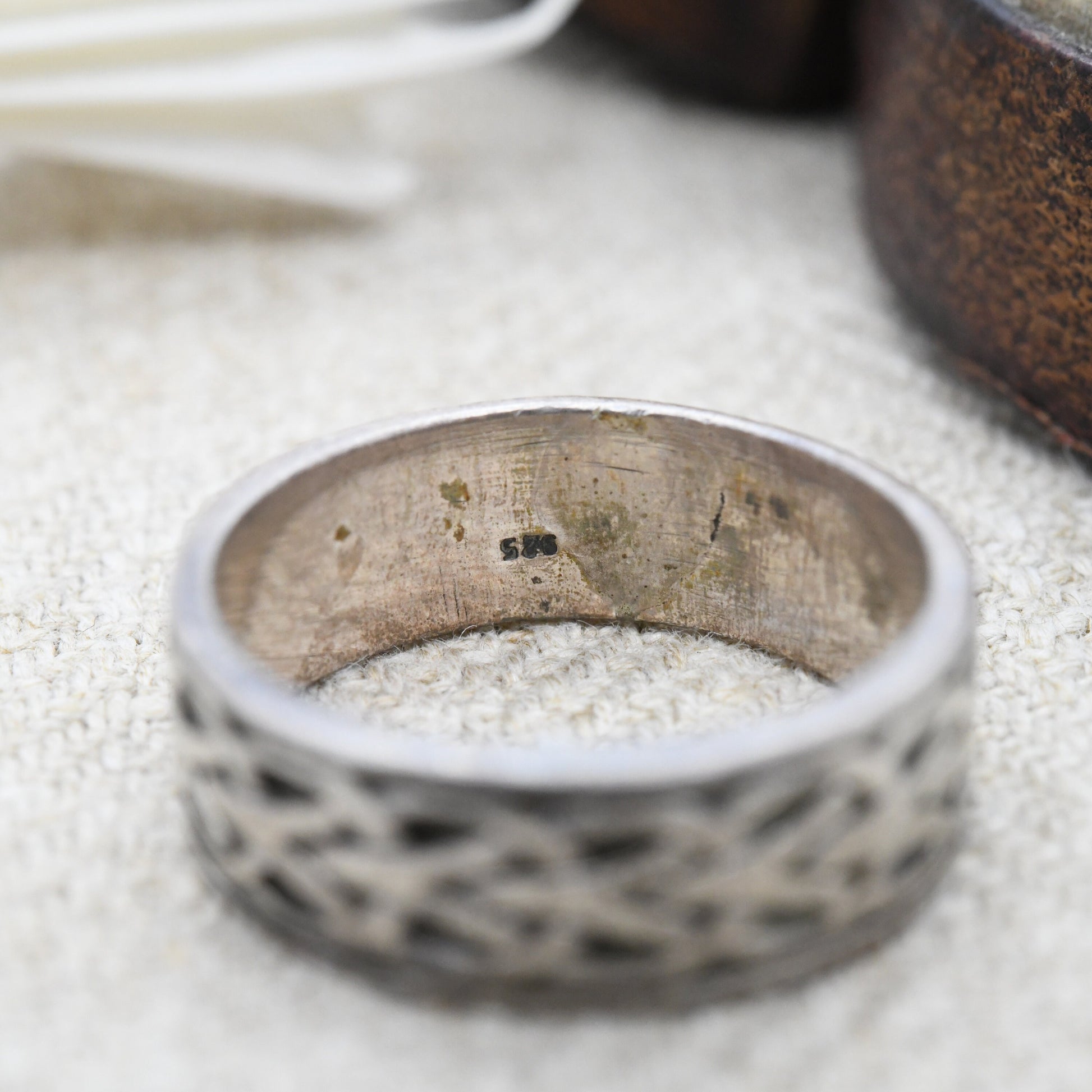 Vintage Sterling Silver Celtic Band Ring