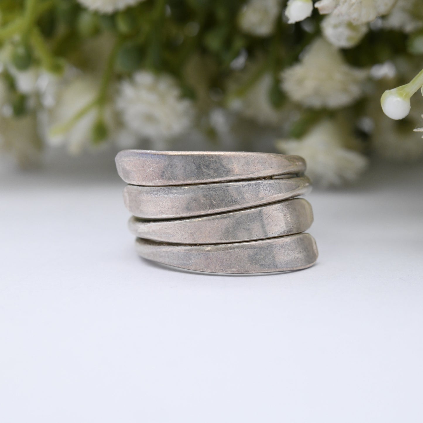 Vintage Sterling Silver Bypass Ring