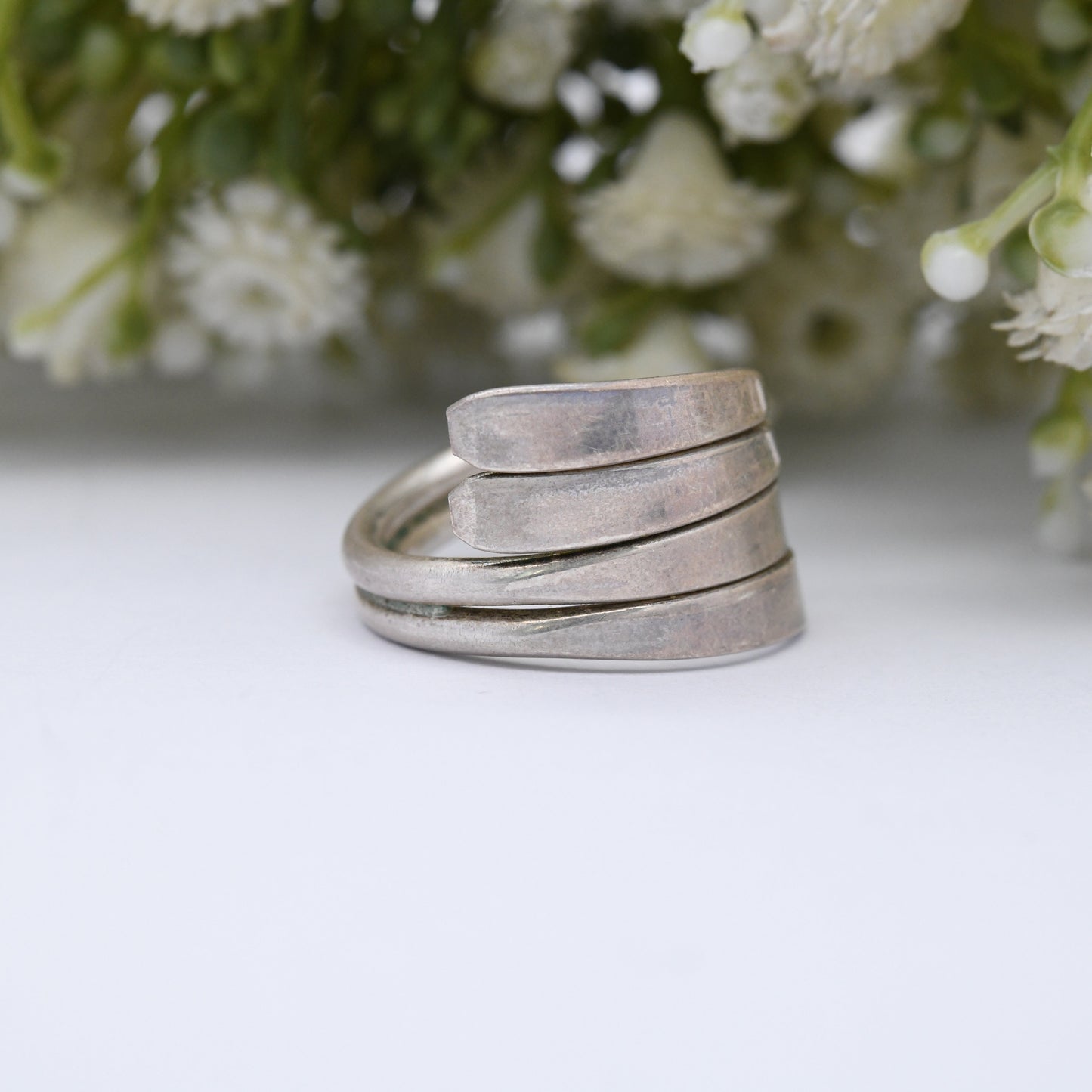 Vintage Sterling Silver Bypass Ring