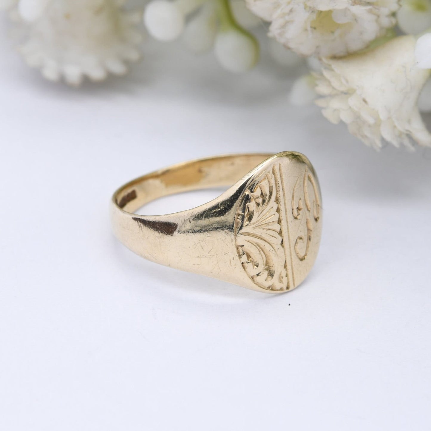 Vintage 9ct Gold Signet Ring 1990