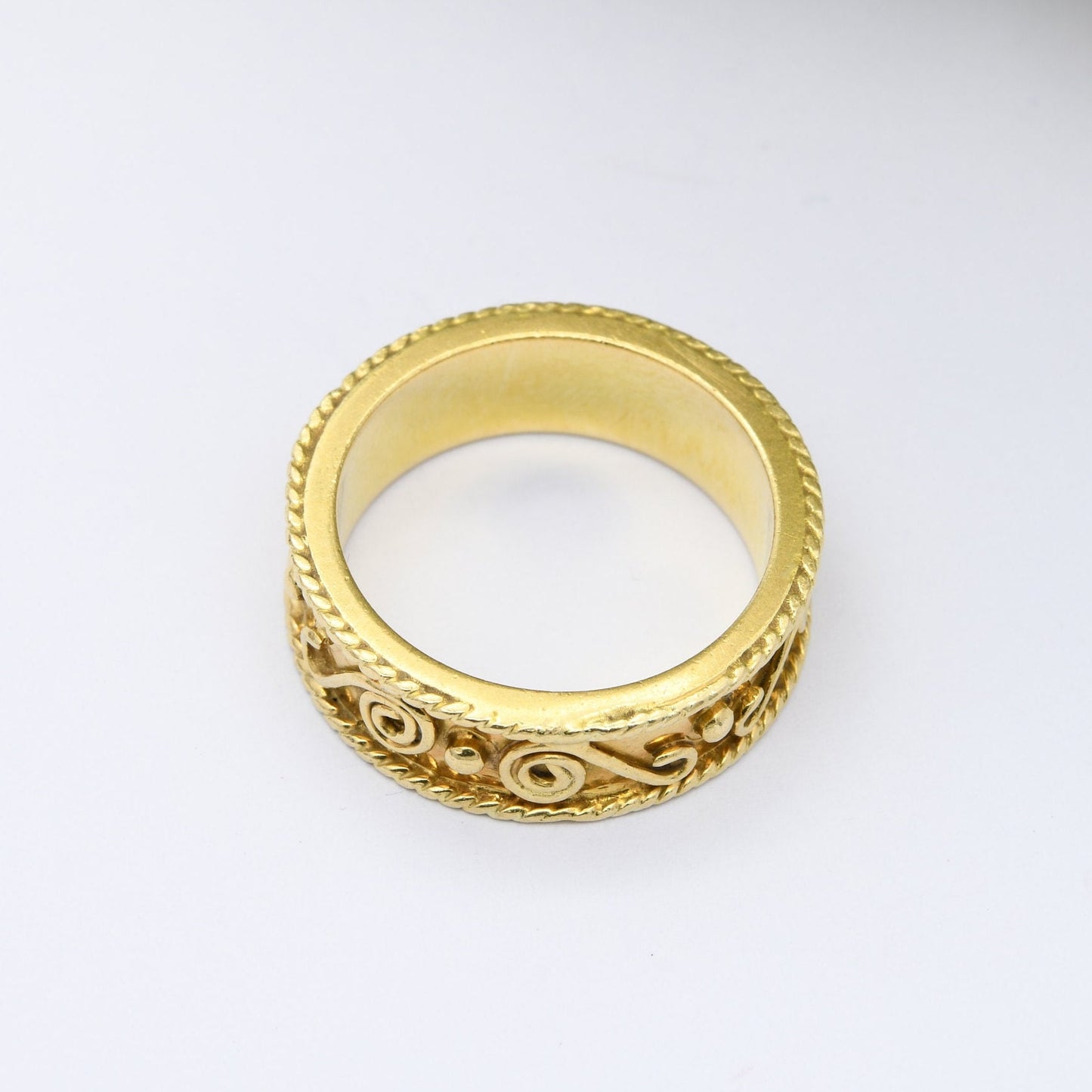 Vintage 18ct Gold Wirework Band Ring