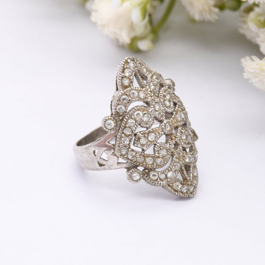 Vintage Sterling Silver Statement Ring