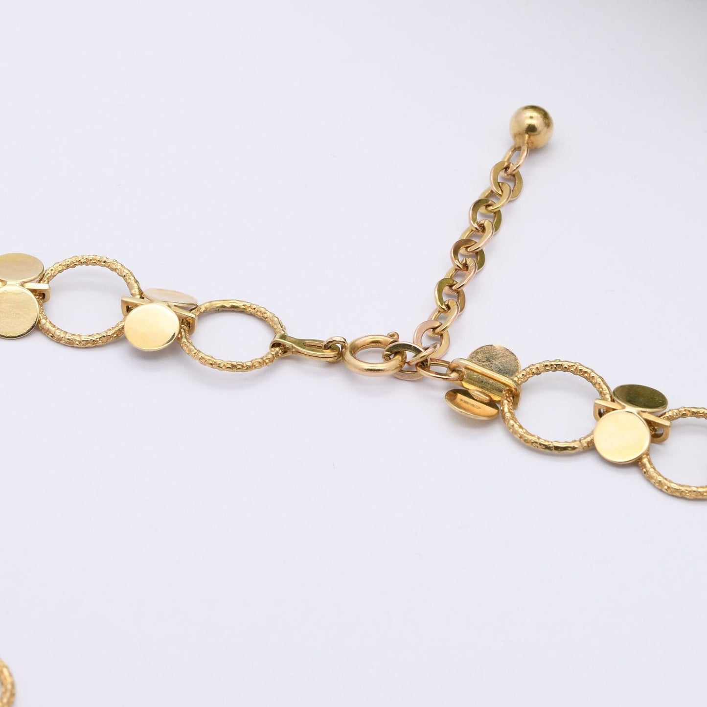 Vintage 9ct Gold Necklace with Pearl and Garnet Gemstone Pendant 1972