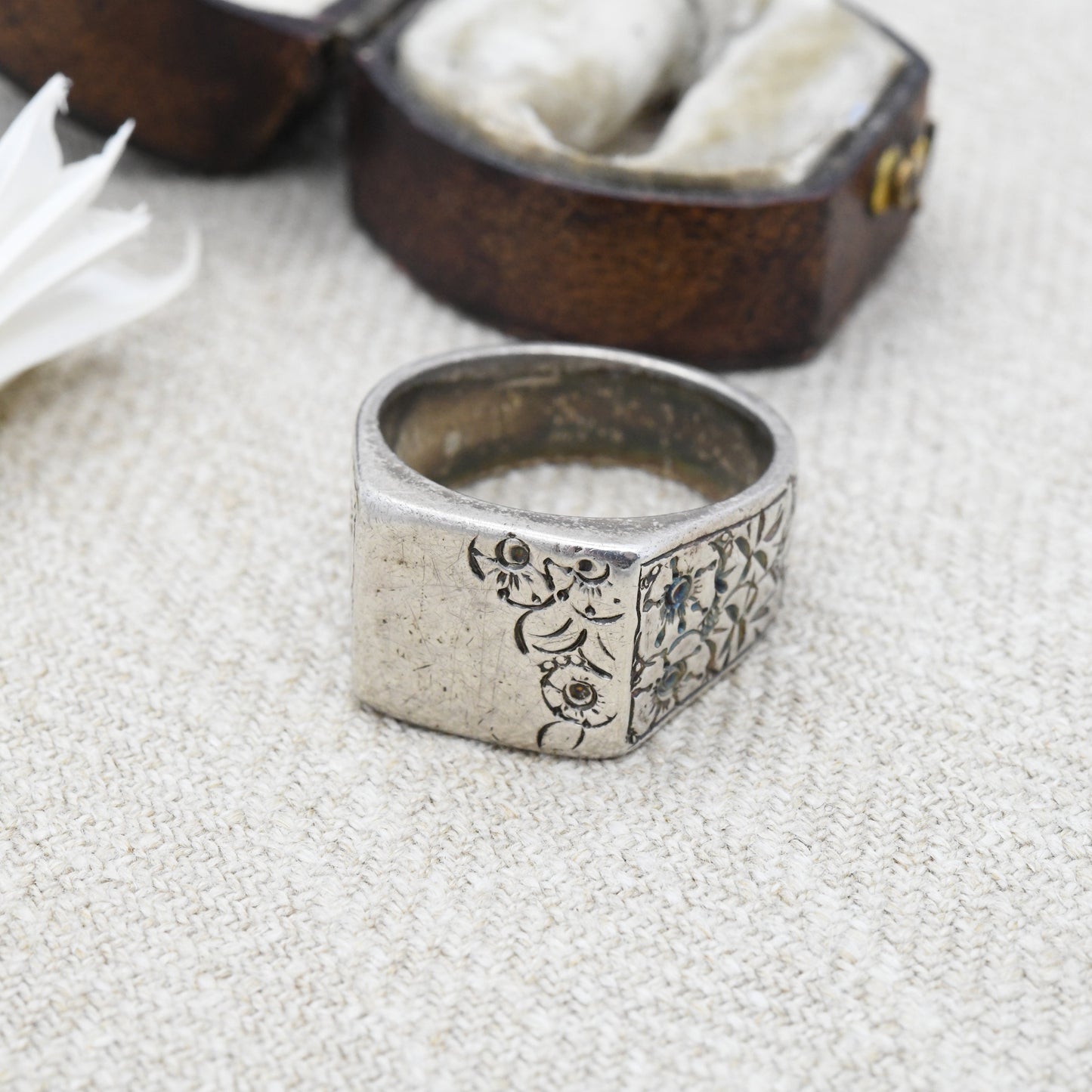 Vintage Sterling Silver Signet Ring